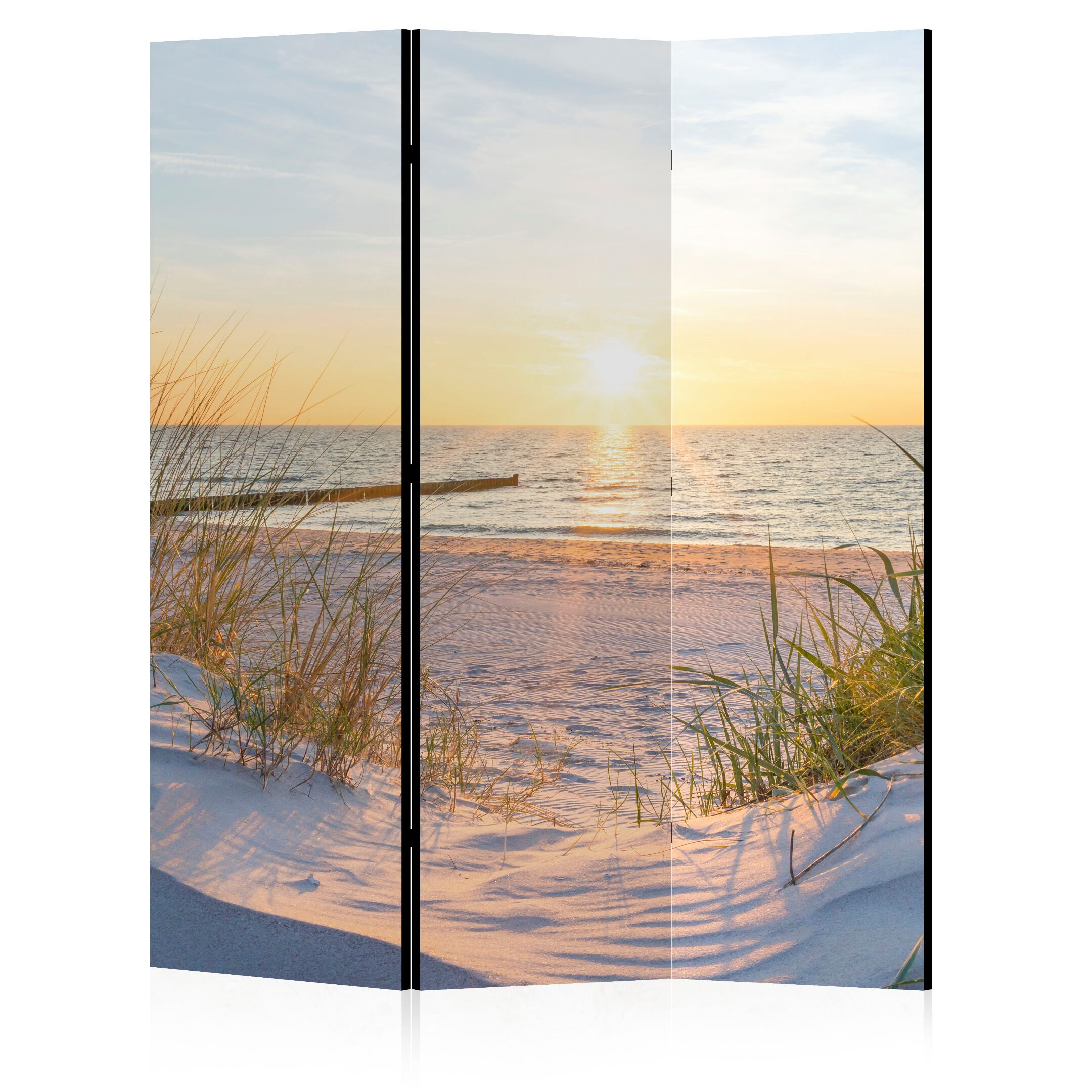 LUMASOUL Paravent einseitiger- Paravent Raumteiler Innen - Natur Motiv - 135x172 cm, Eklektisch, Rechteckig, Nach innen, Horizontale Ausrichtung