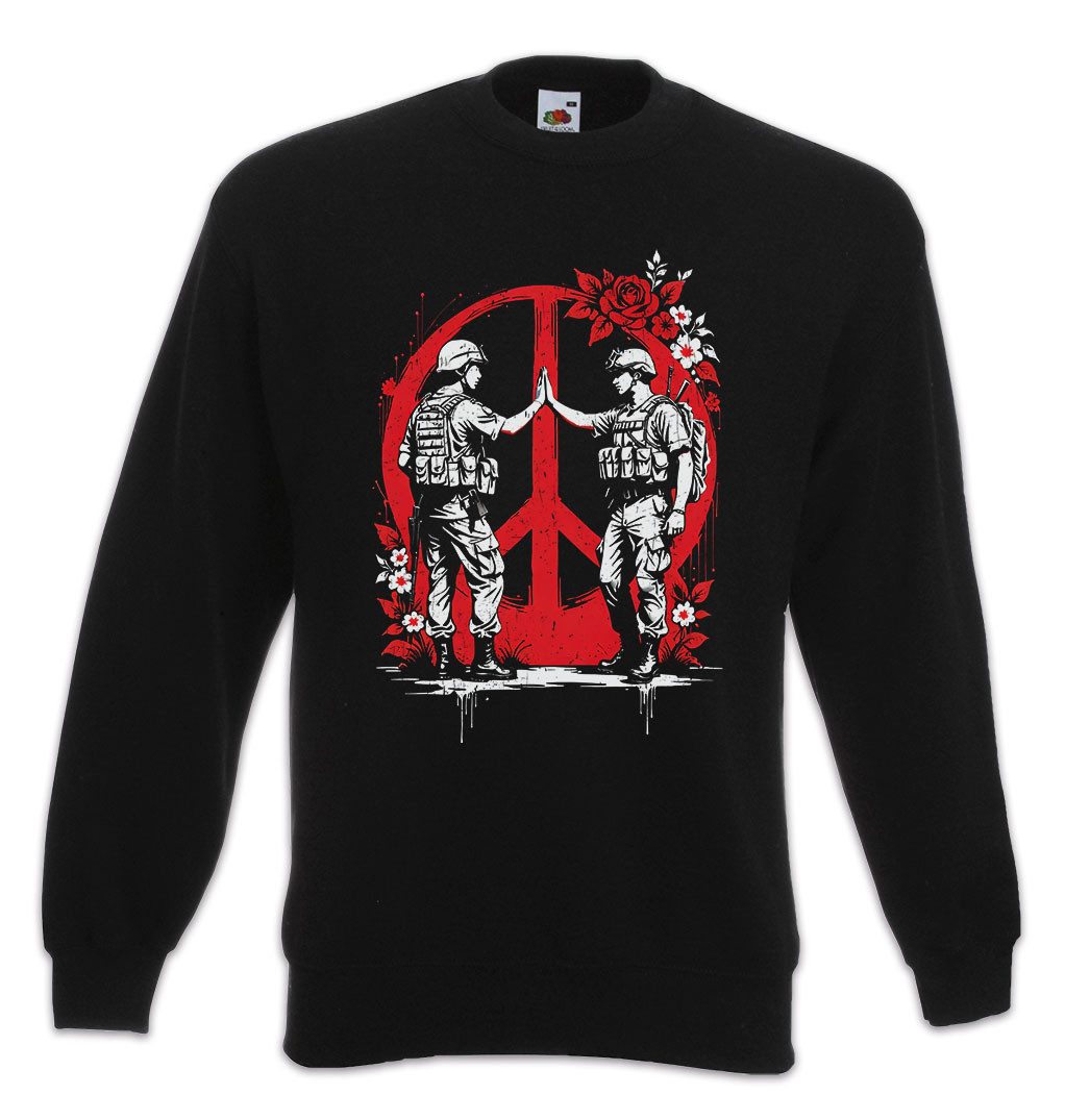 Sweatshirt Peace Soldiers Sweatshirt Modern Art Artist Banksy Graffiti Street Art