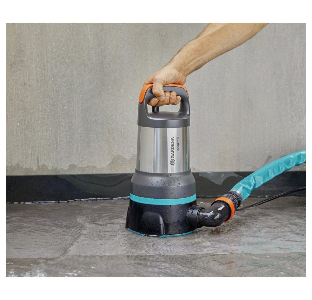Thumbnail - GARDENA Tauchpumpe GARDENA 19500 Aquasensor 09049-61 Schmutzwasser-Tauchpumpe 19.500 l/h
