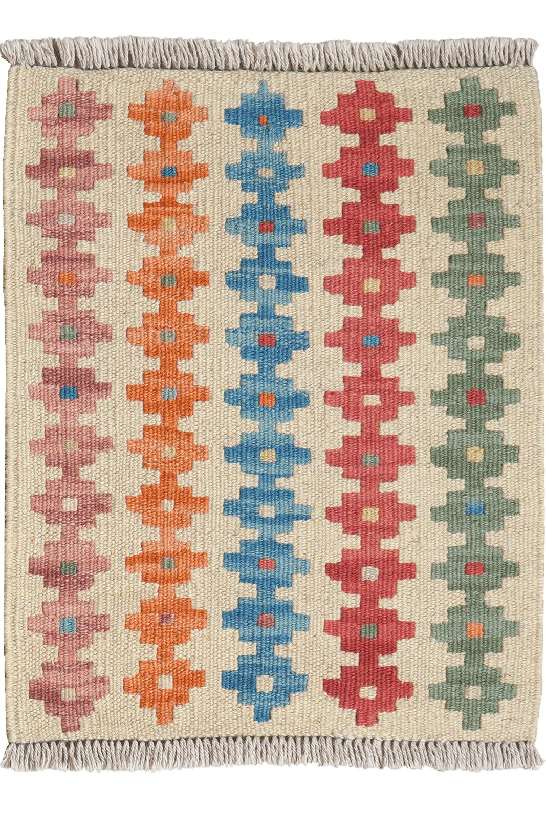 Looma Teppich Kelim Gashgai 56x44cm, rechteckig, Höhe: 5 mm, Gashgai, Schurwolle, Unikat
