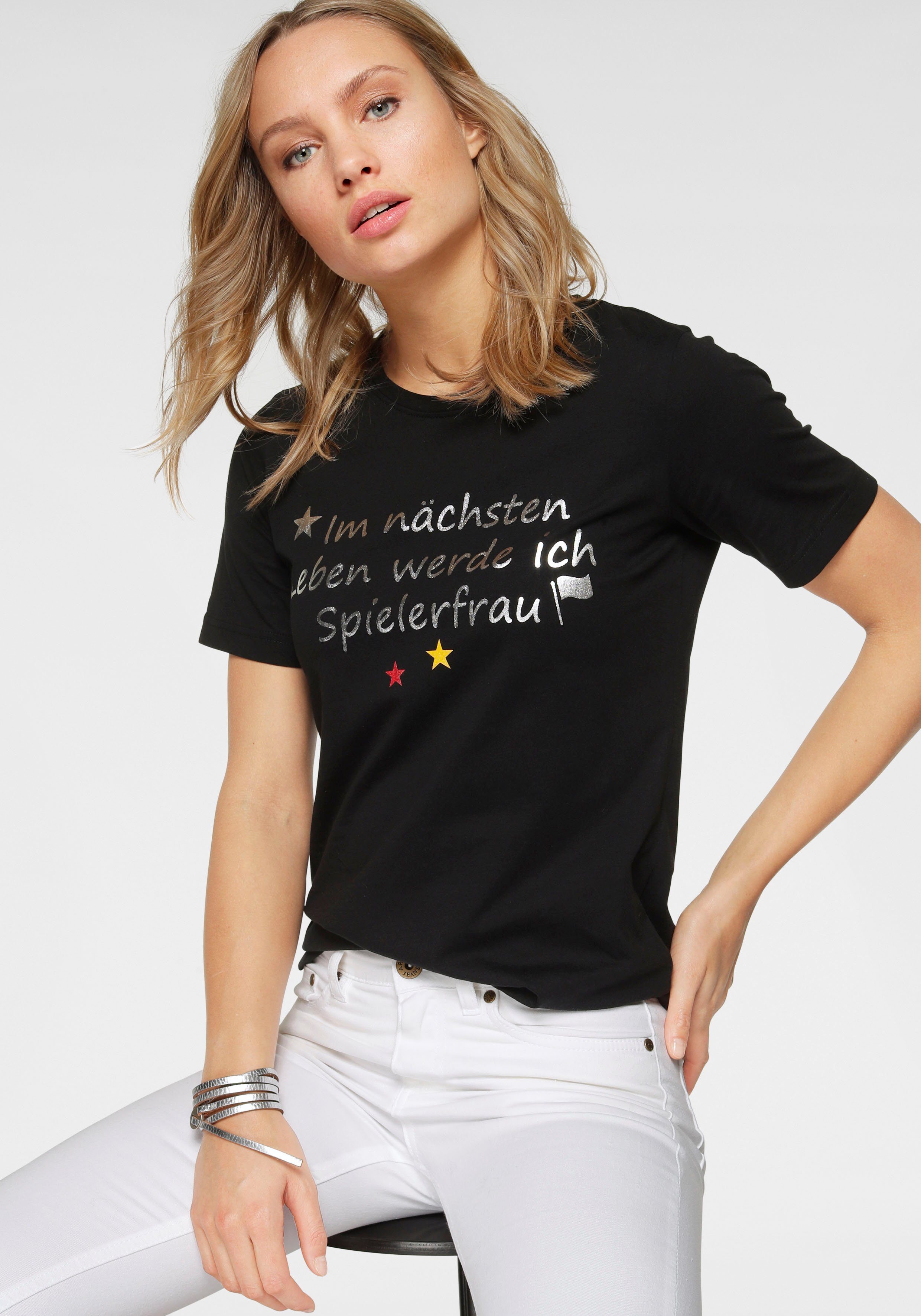 STOOKER WOMEN Rundhalsshirt »Cara«, EMFanshirt mit coolem Spruch