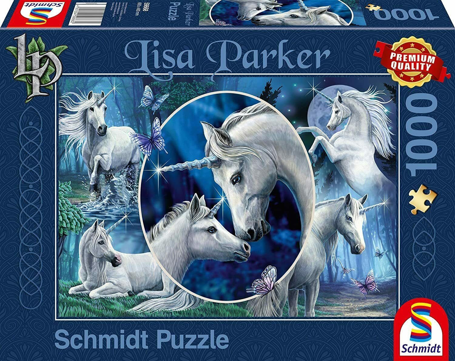 Schmidt Spiele Puzzle Anmutige Einhörner, 1000 Puzzleteile günstig online kaufen