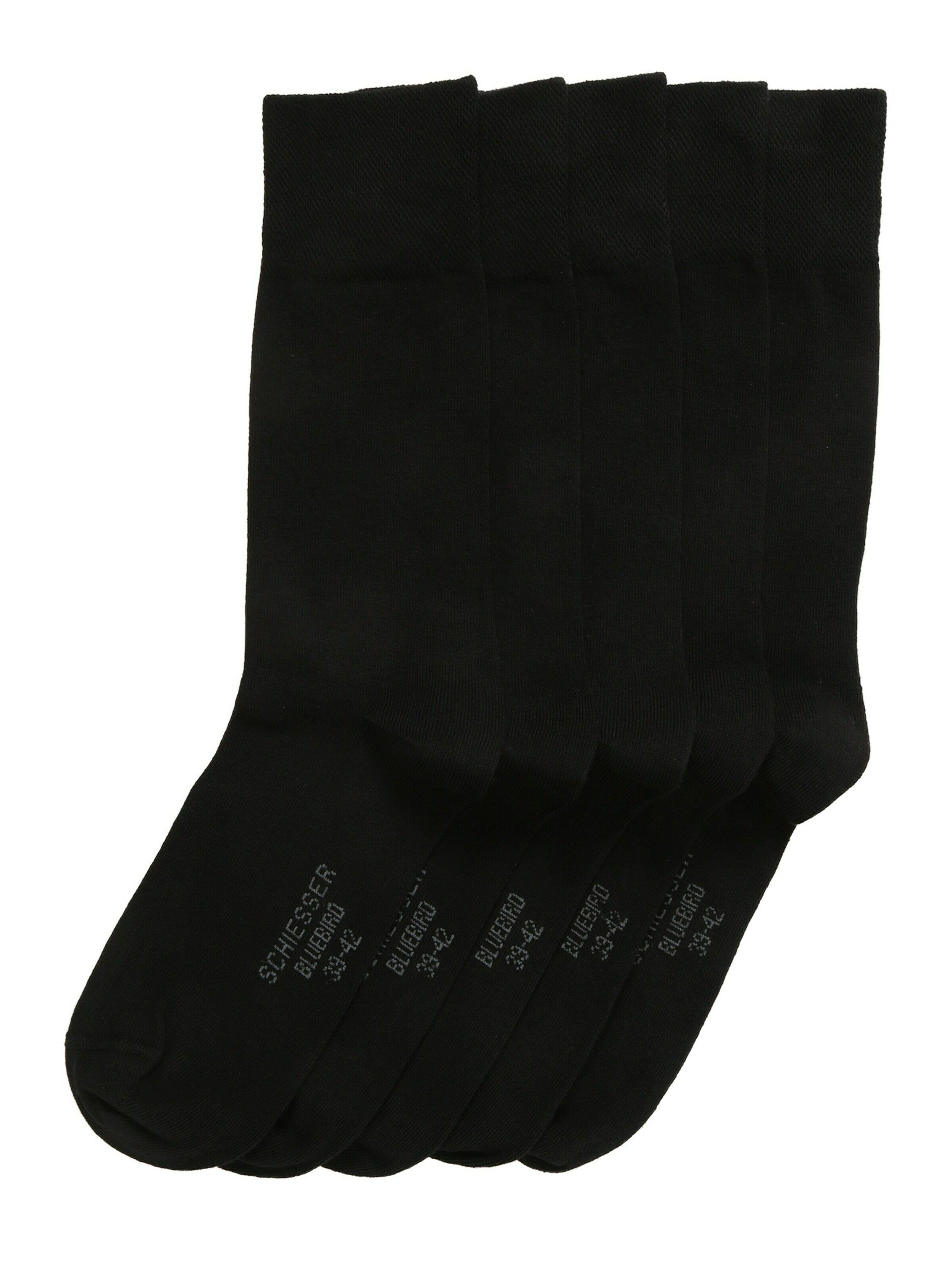 (5-Paar) Schiesser Socken Schwarz