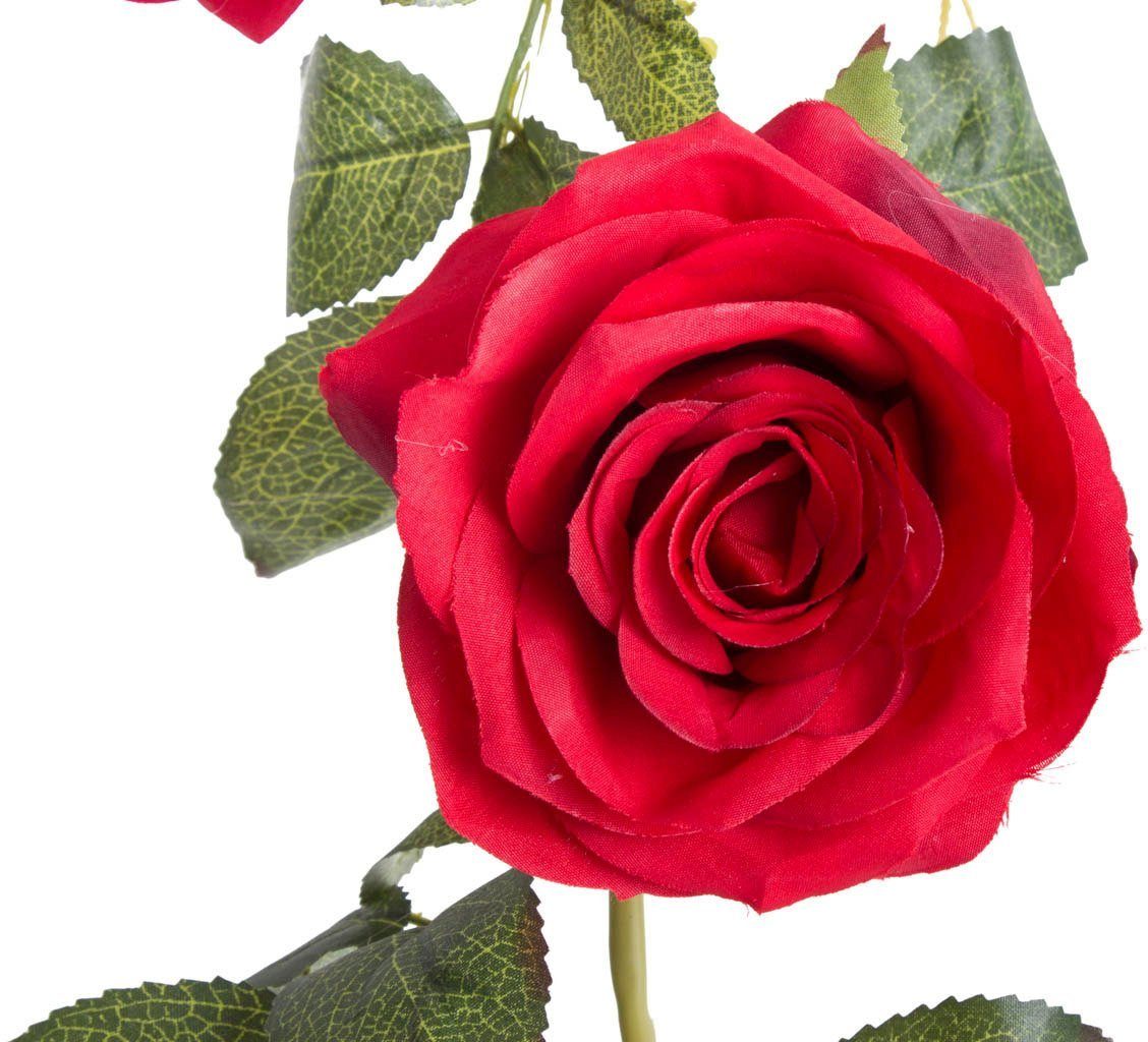 Kunstblume Rosengirlande Dijon Rose, Botanic-Haus, Höhe 10 cm