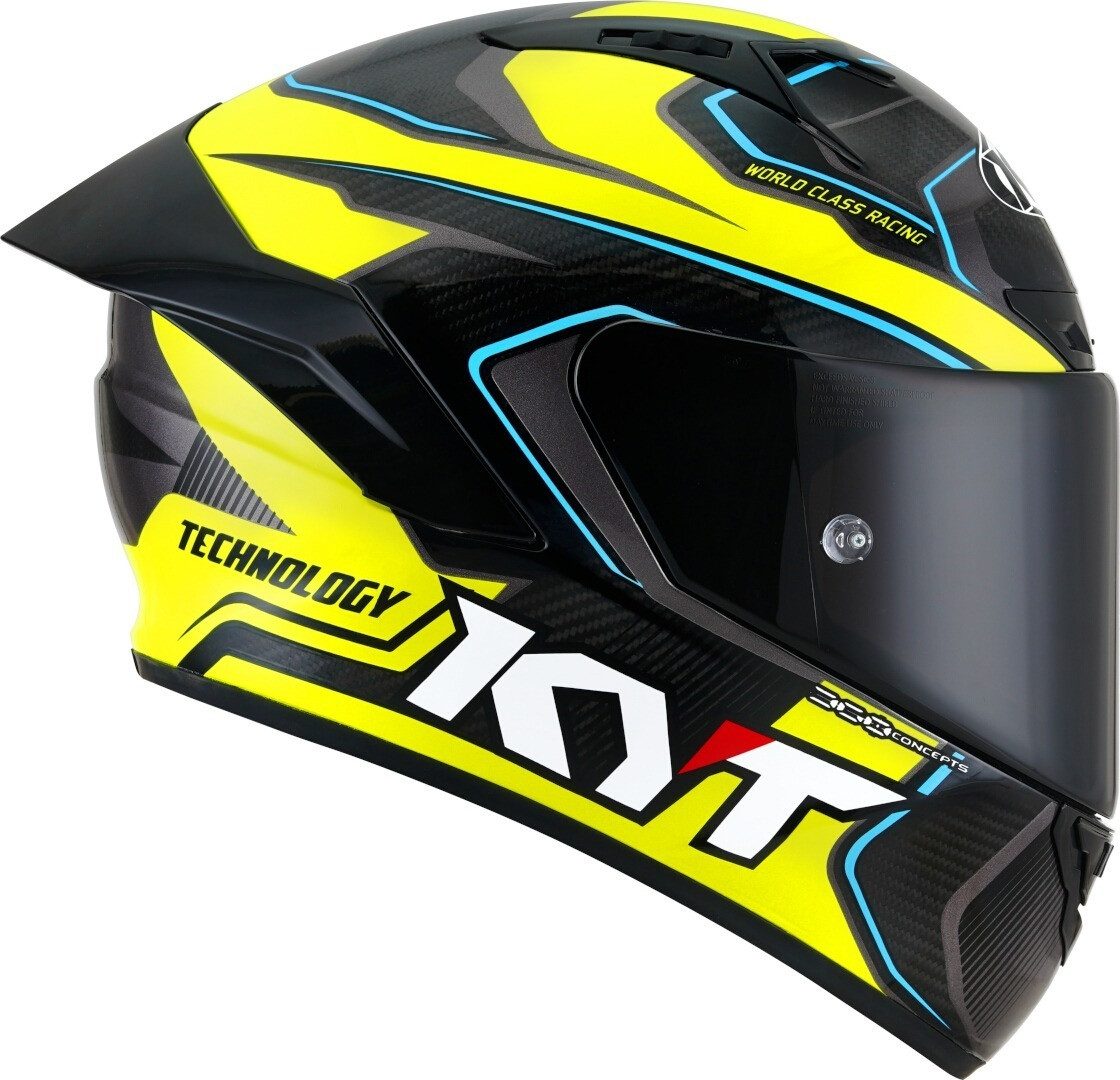 KYT Motorradhelm NZ Race Carbon Competition Helm, Pinlock, Spoiler, ECE 22.06