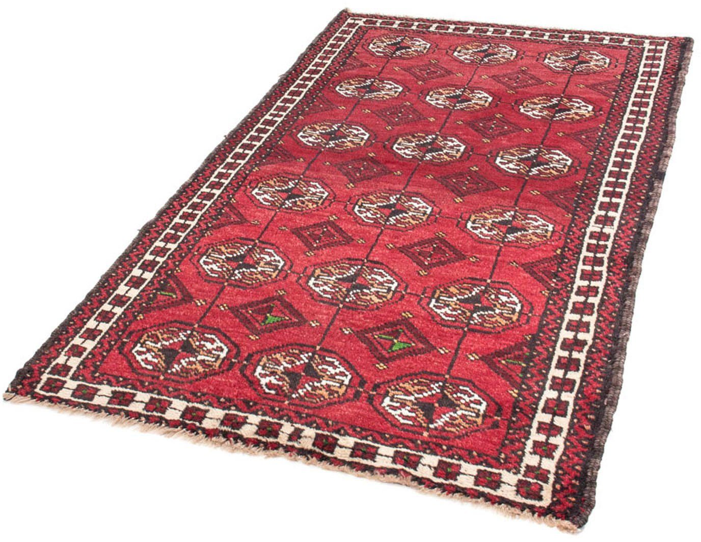 Wollteppich Belutsch Durchgemustert Rosso 165 x 108 cm, morgenland, rechteckig, Höhe: 8 mm, Handgeknüpft