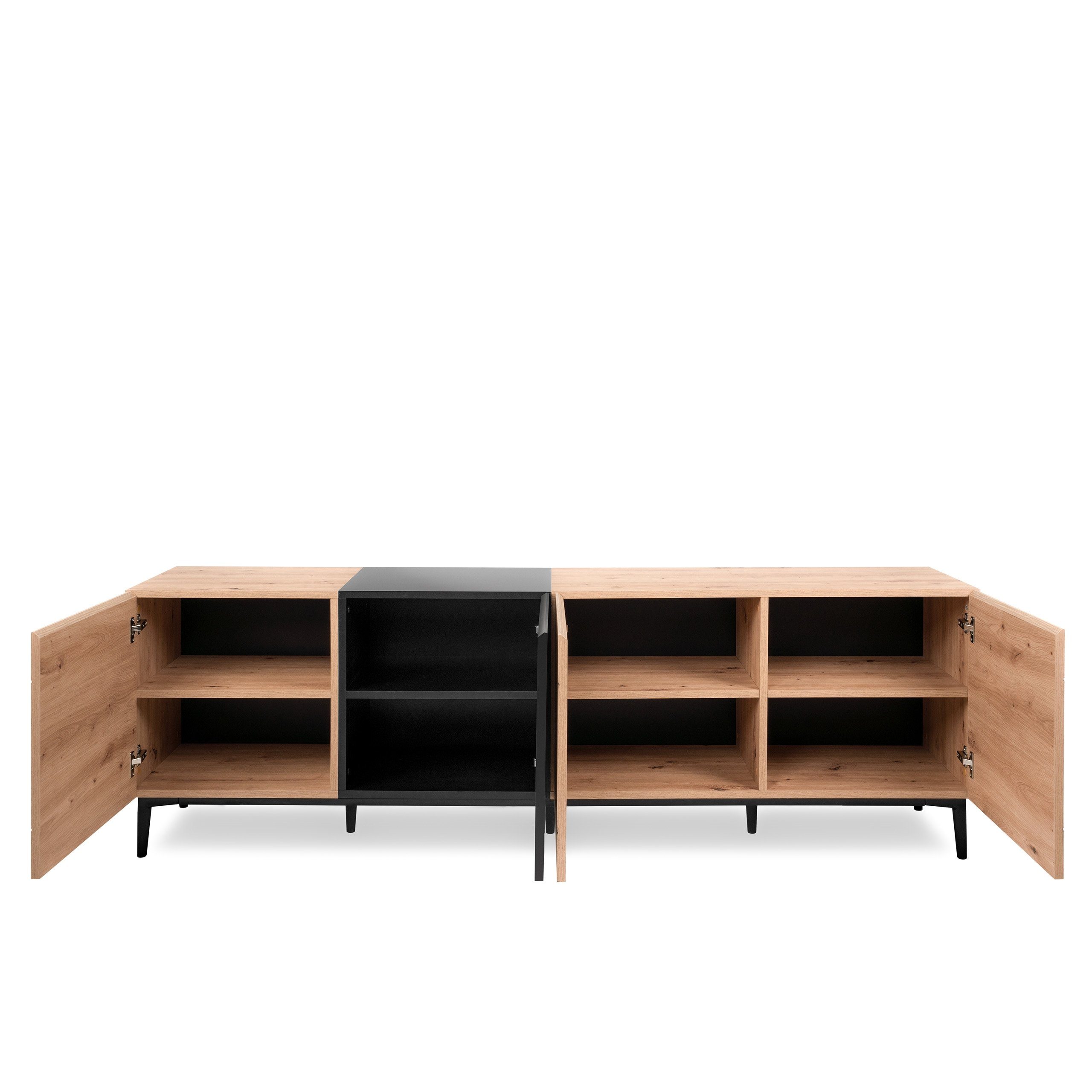 Newroom Sideboard Nizza, Wildeiche Sideboard Vintage Industrial Highboard Anrichte Wohnzimmer