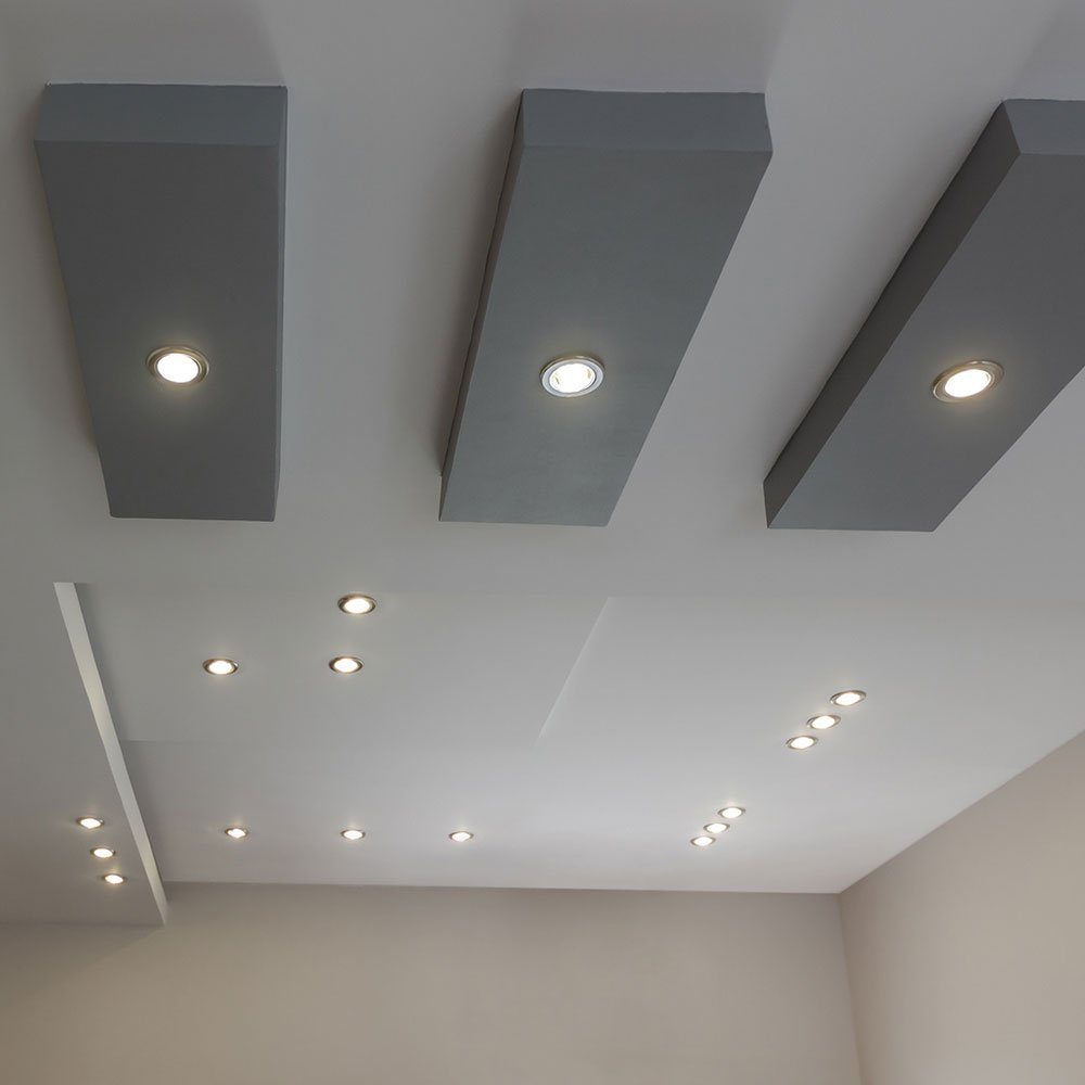 Lampe Zimmer Arbeits Wohn LED Paulmann Warmweiß, Einbaustrahler, LED Decken verbaut, LED-Leuchtmittel Strahler Einbau fest