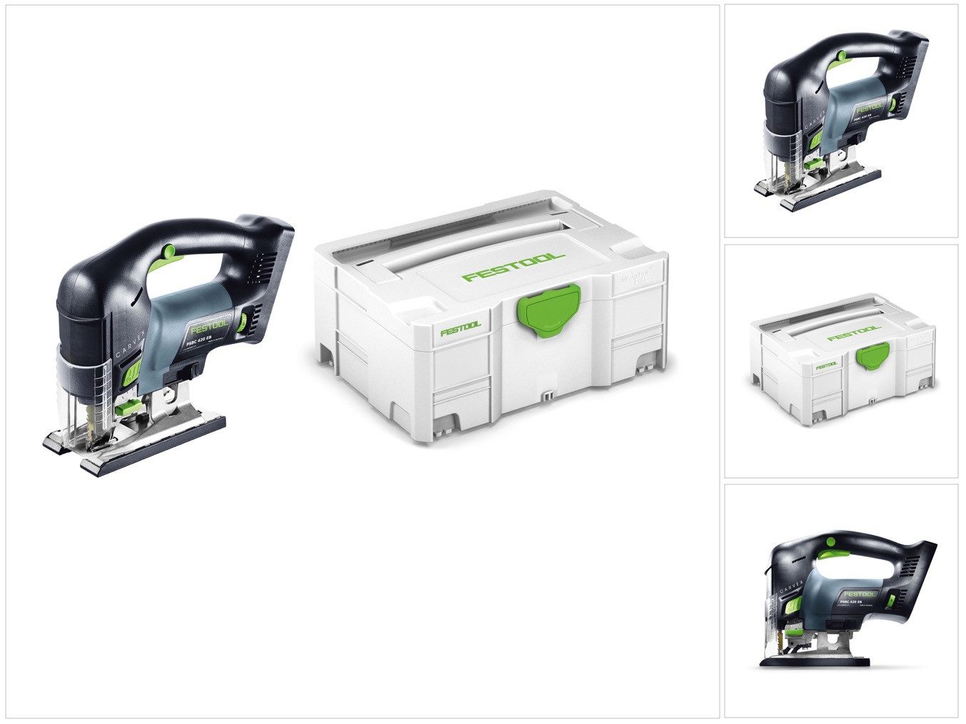 FESTOOL Kompakt-Handkreissäge CARVEX PSBC 420 Li EB-Basic Akku Pendelstichsäge (201379) 18V 120mm
