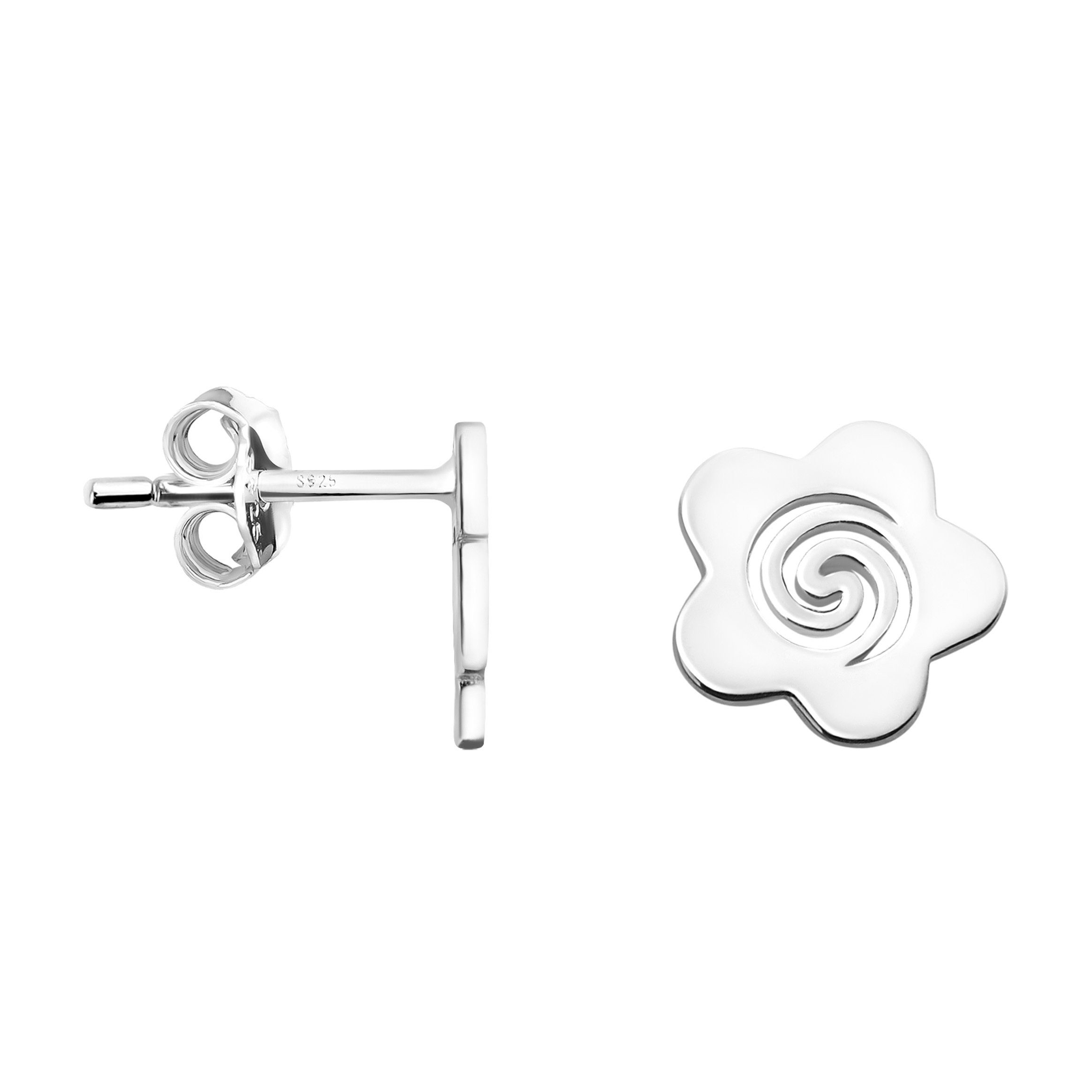 Schmuck Sofia Ohrstecker Silber Damen Paar 925 Milani Blume,