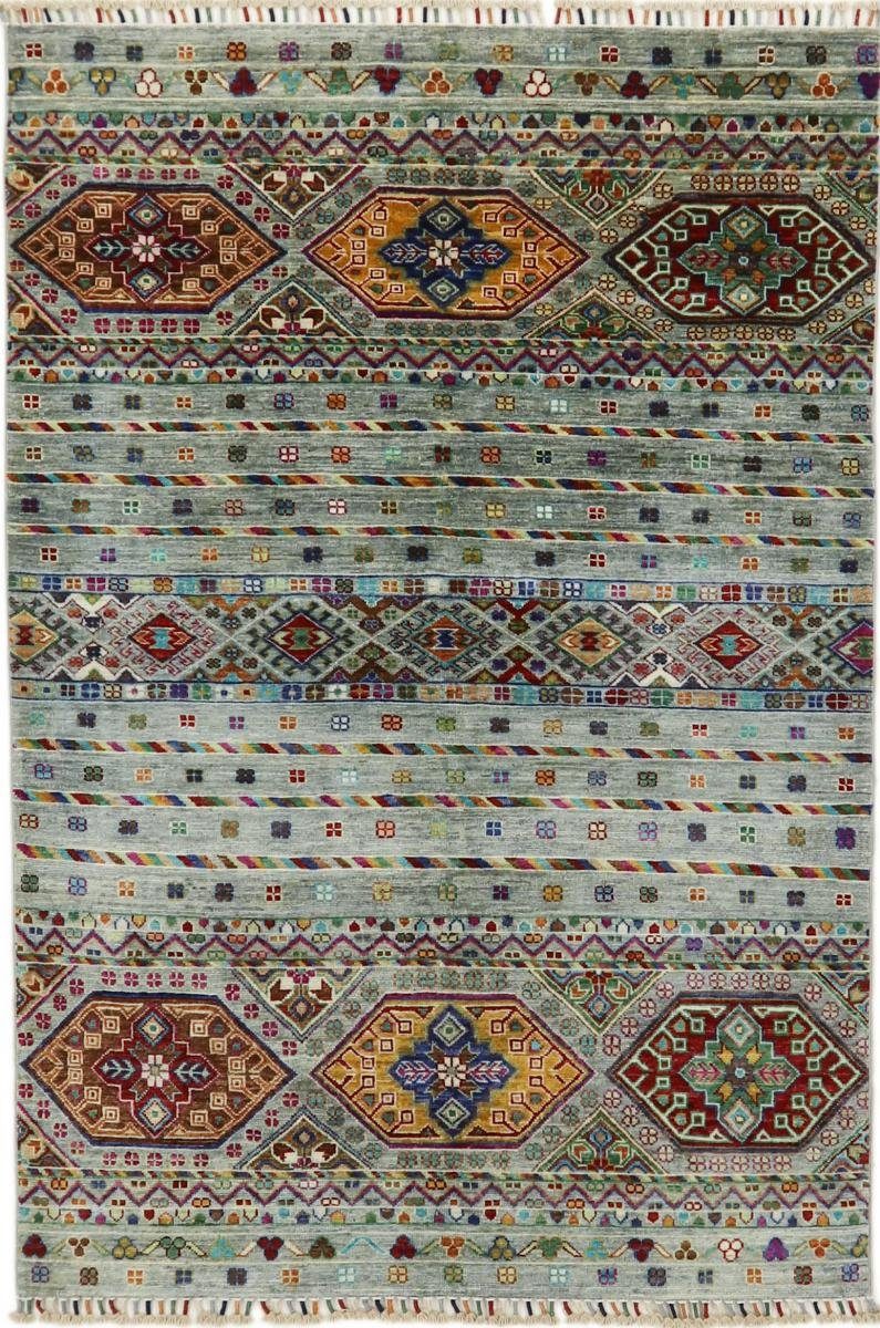 Orientteppich Arijana Shaal 121x178 Handgeknüpfter Orientteppich, Nain Trading, rechteckig, Höhe: 5 mm
