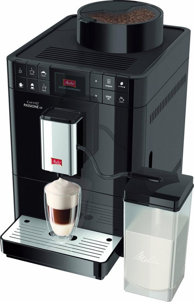Melitta One Funktion, Passione® frisch tassengenau F53/1-102, Kaffeevollautomat Touch One gemahlene Touch schwarz,