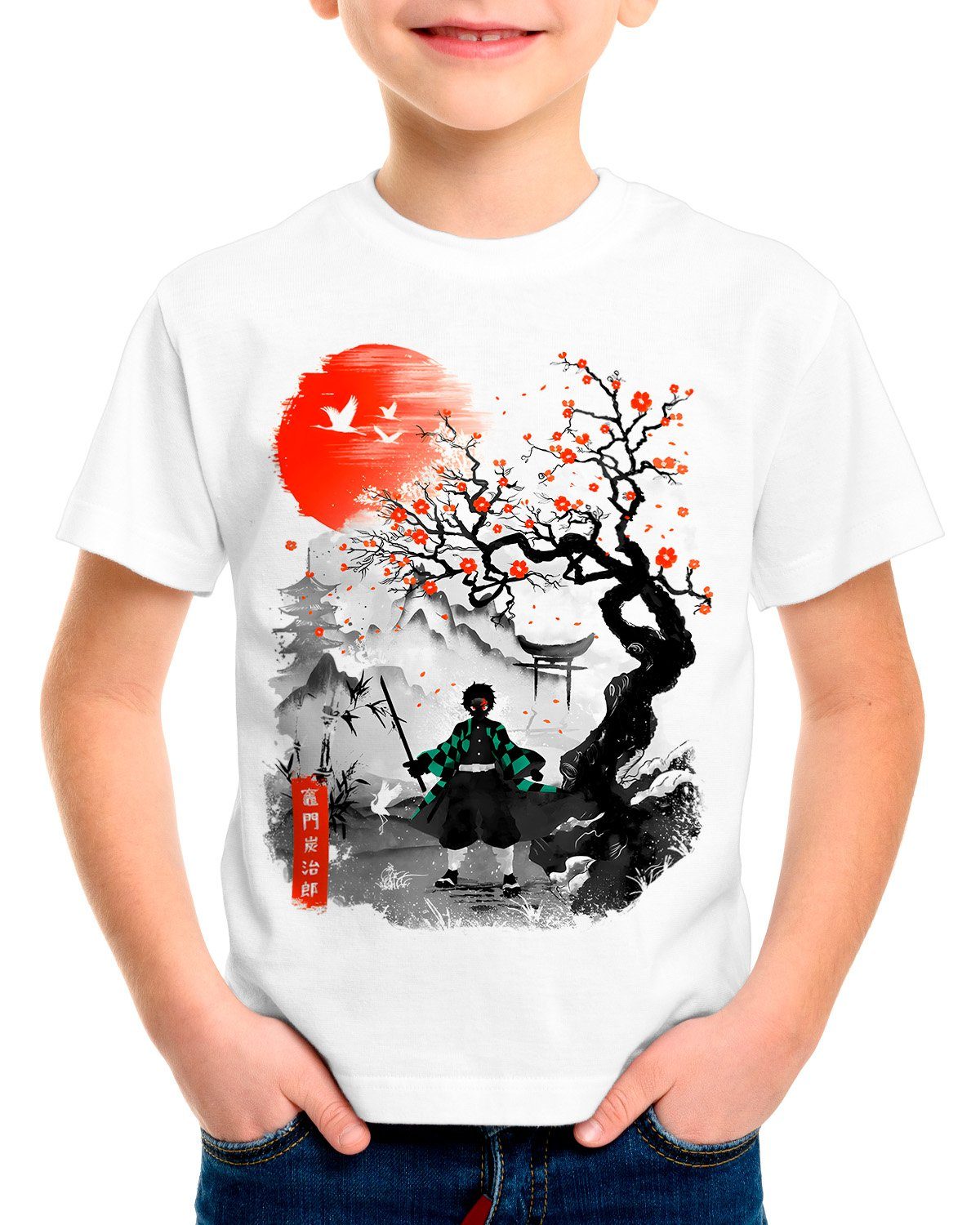style3 T-Shirt Cherry Blossom Sumiko demon slayer anime japan manga