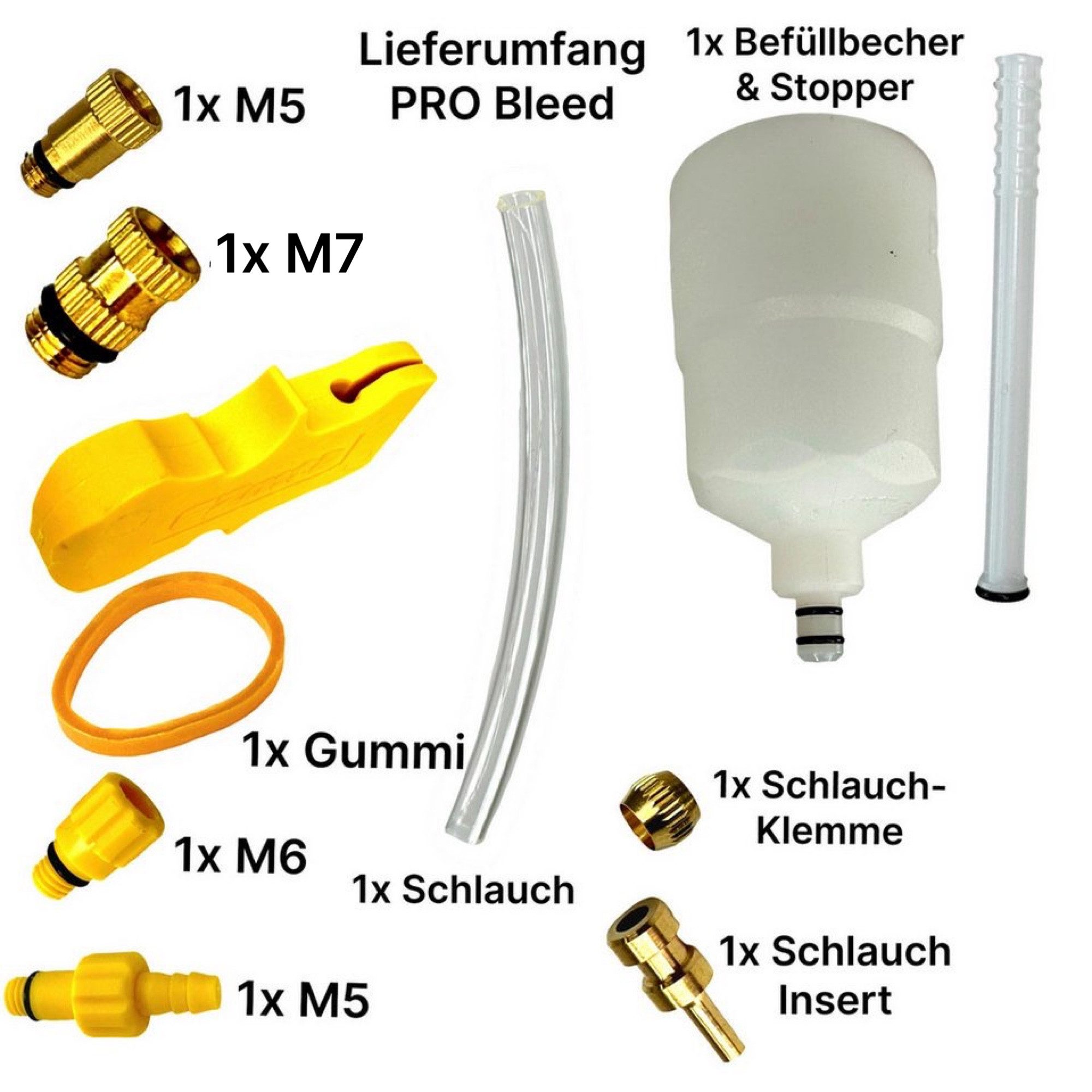 Fahrrad-Montageständer F26 Scheibenbremsen-Service Entlüftung Pro Set M5 M6 M7