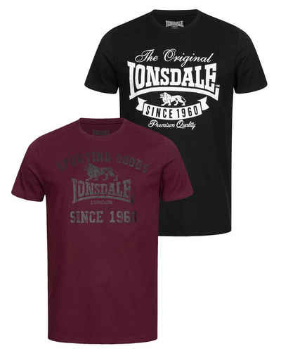 Lonsdale T-Shirt SUSSEX-TORBAY (Packung, 2-tlg., 2er-Pack)
