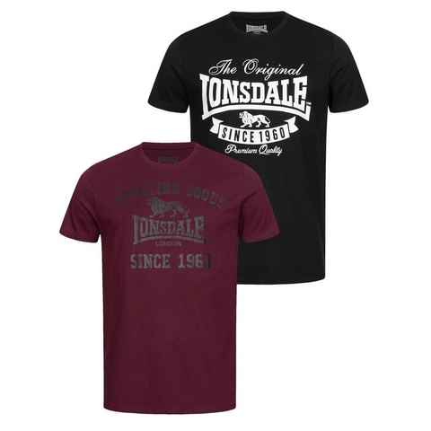 Lonsdale T-Shirt SUSSEX-TORBAY (Packung, 2-tlg., 2er-Pack)