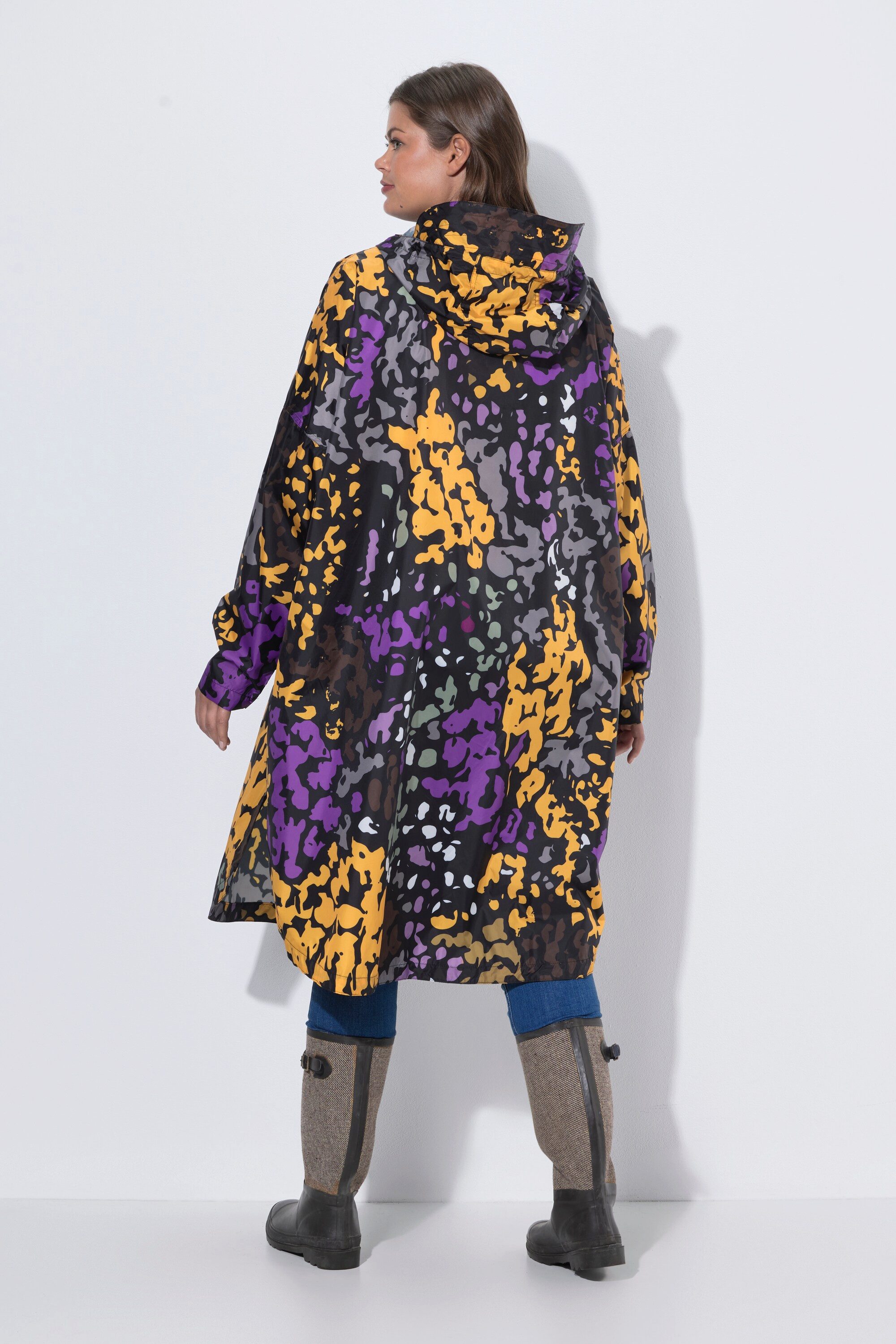 Laurasøn Funktionsjacke Funktions-Regencape Unisex Print Kapuze