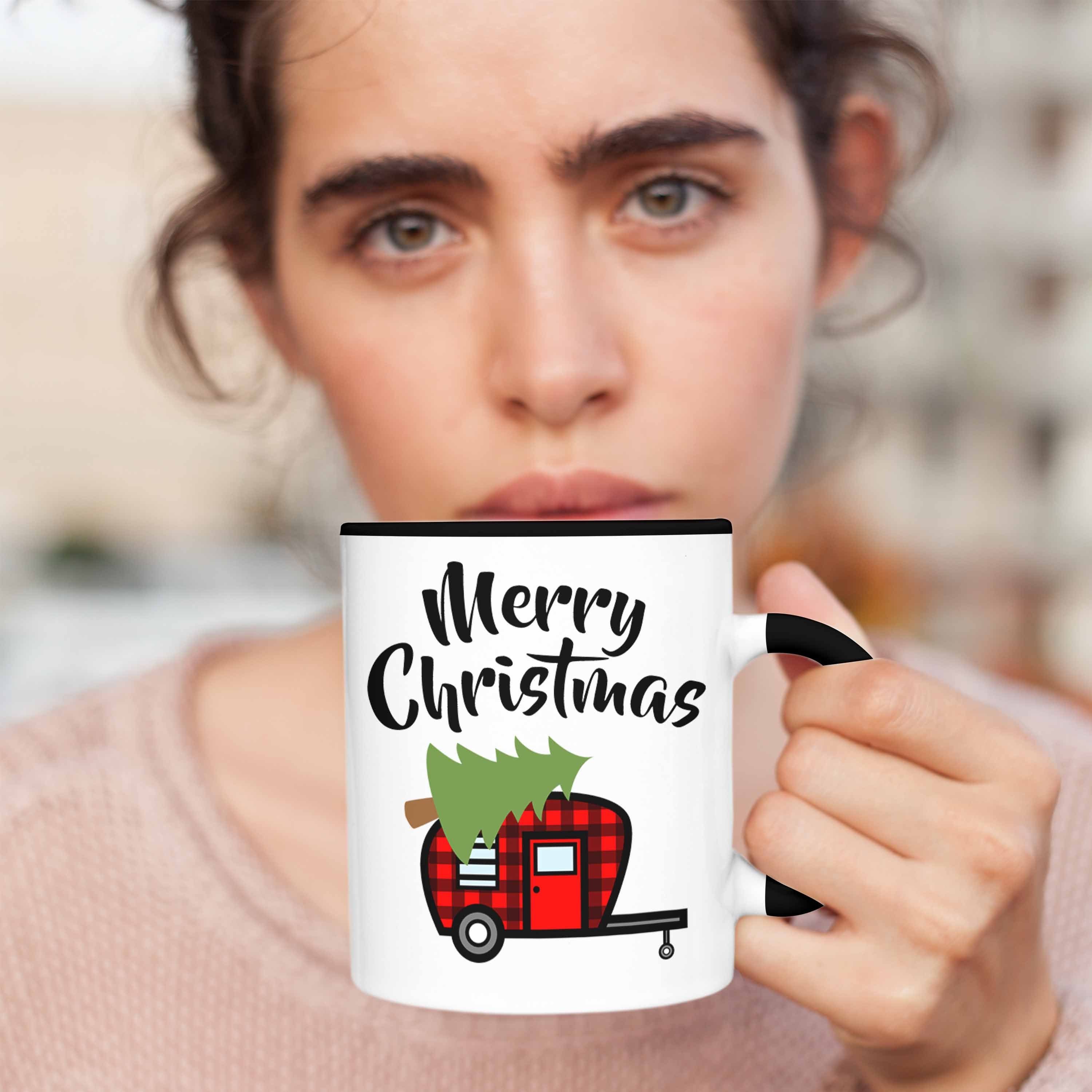 - Grafik Becher Kinder Trendation Schwarz Christmas Jungen Merry Geschenk Lustig Mädchen Weihnachten Lebkuchen Jungs Tasse Weihnachtstasse Cute Tasse Trendation