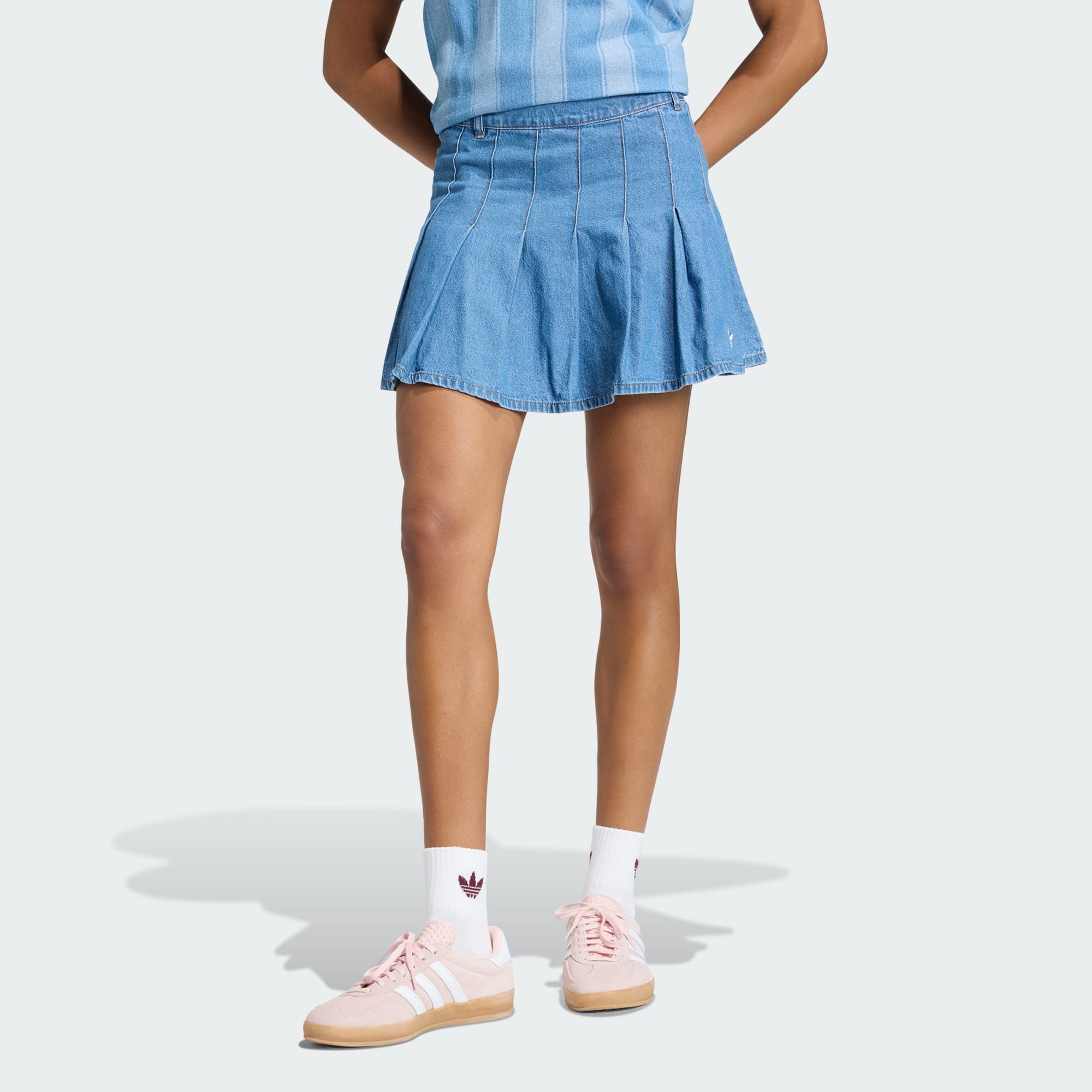adidas Originals Minirock DENIM-FALTENROCK (1-tlg)