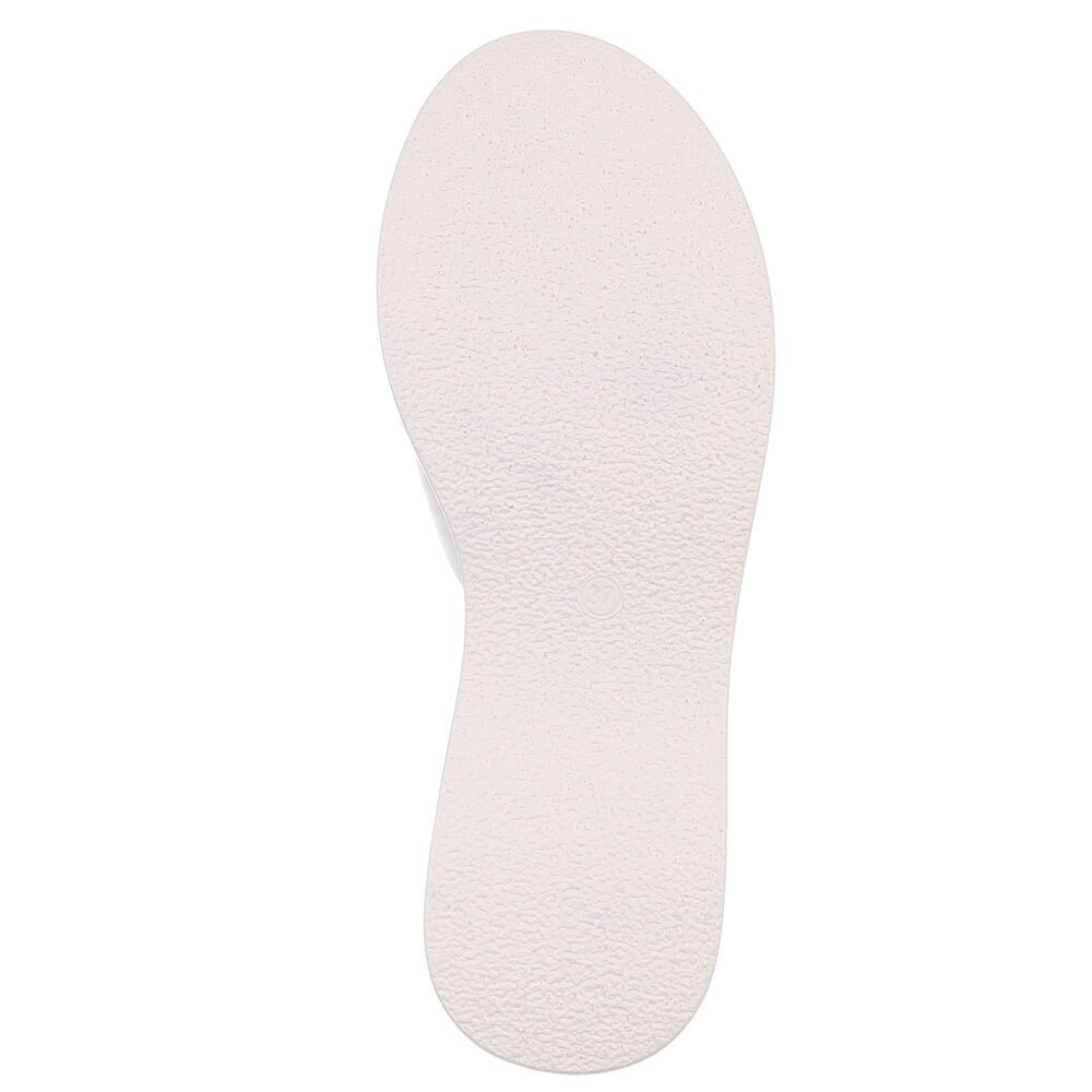 Ital-Design Elegante Sandalen mit Absatz und Schnalle für Damen Plateausandaletten (91409336) Keilabsatz/Wedge Keilsandaletten in Weiß