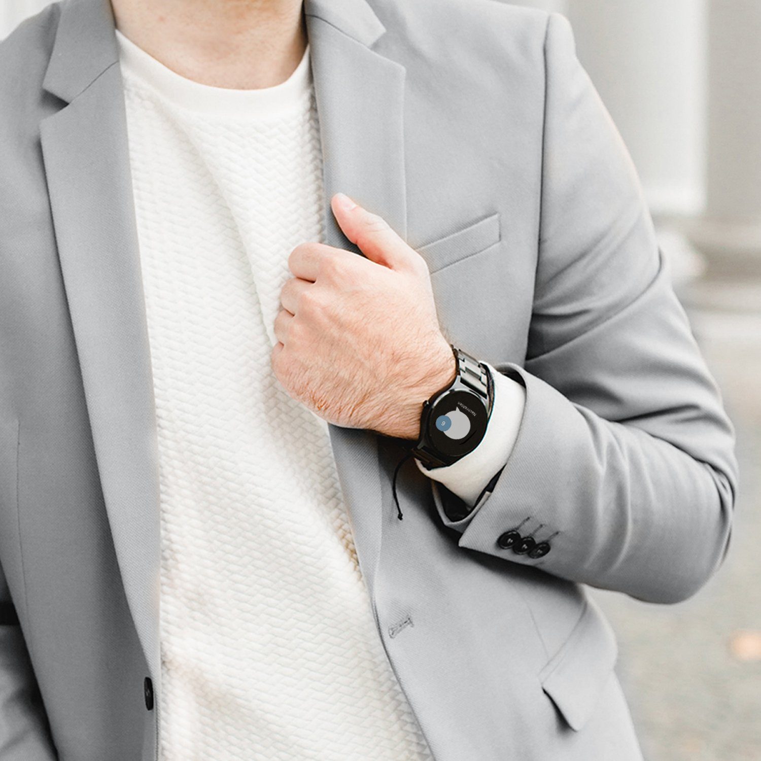 XLYNE QIN XW PRO Smartwatch iphone Smartwatch (1,22 Zoll), Puls, Blutdruck, 21 Sportmodi, Schlaf, Schritte, Kalorien – Bild 5 von 5
