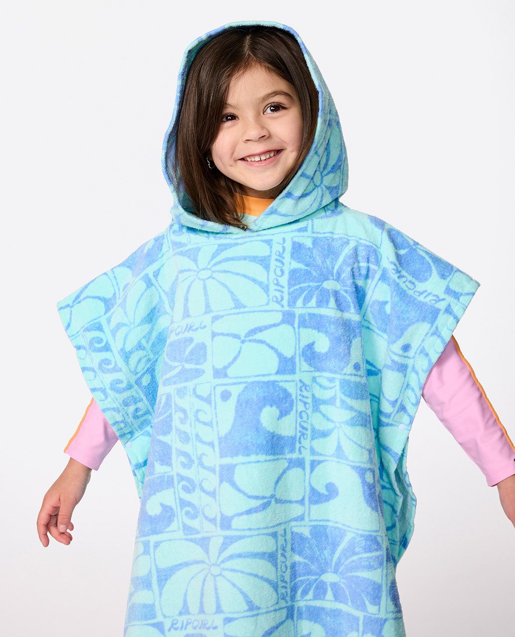 Rip Curl Bademantel Surf Mixed Snap Poncho für Mädchen