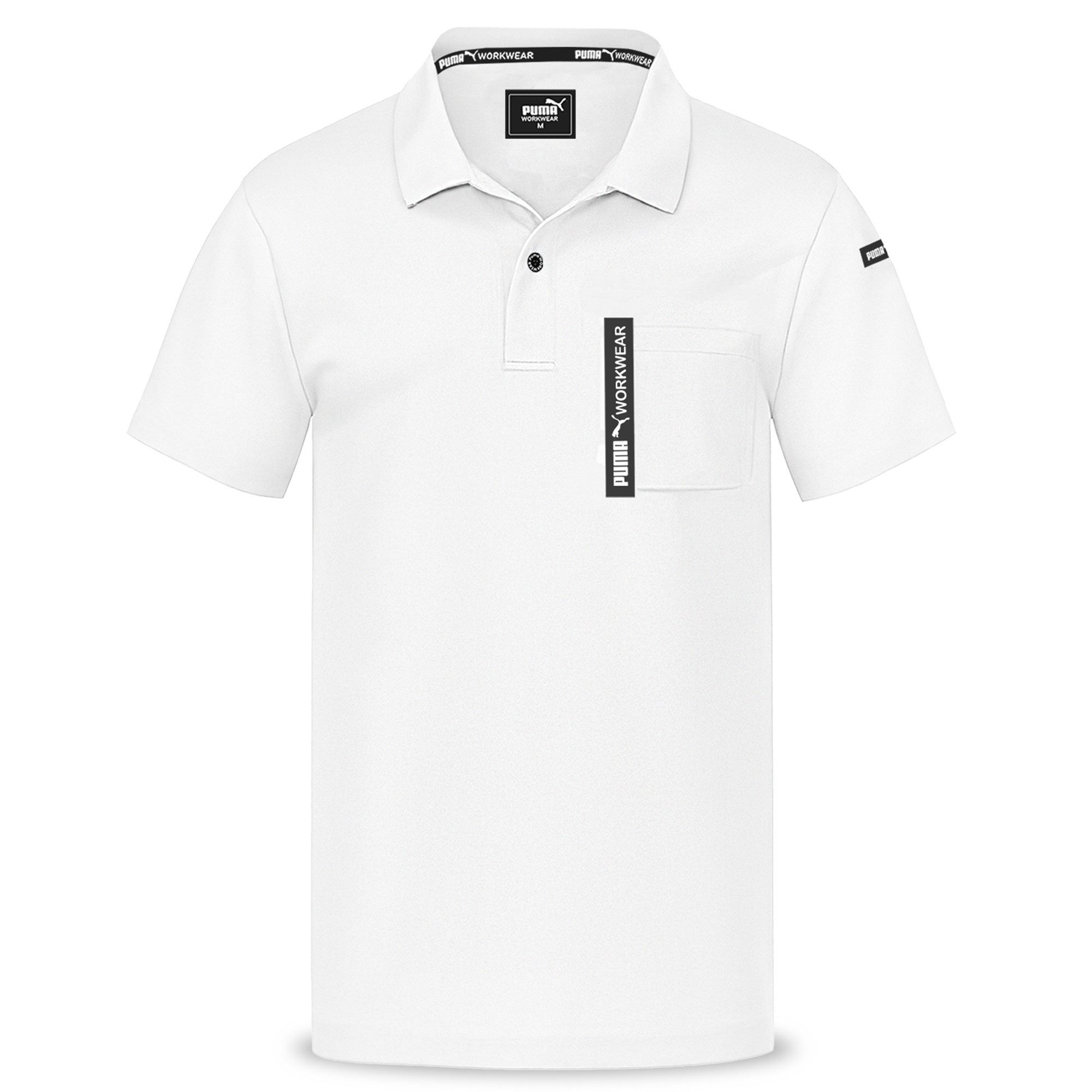 PUMA Workwear Poloshirt ADVANCED Herren Shirt mit Brusttasche und Utility Fach am Oberarm Strapazierfähiges und atmungsaktives Gewebe für Handwerk und Logistik