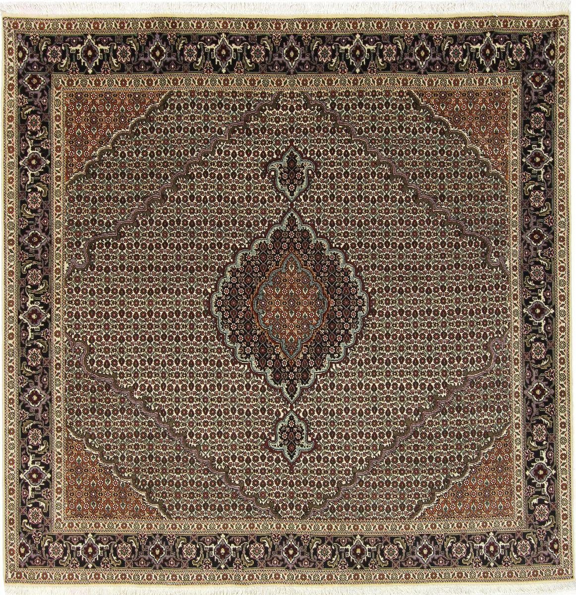 Orientteppich Täbriz Mahi 199x201 Handgeknüpfter rechteckig, mm Perserteppich, Höhe: / Orientteppich Trading, Nain 7