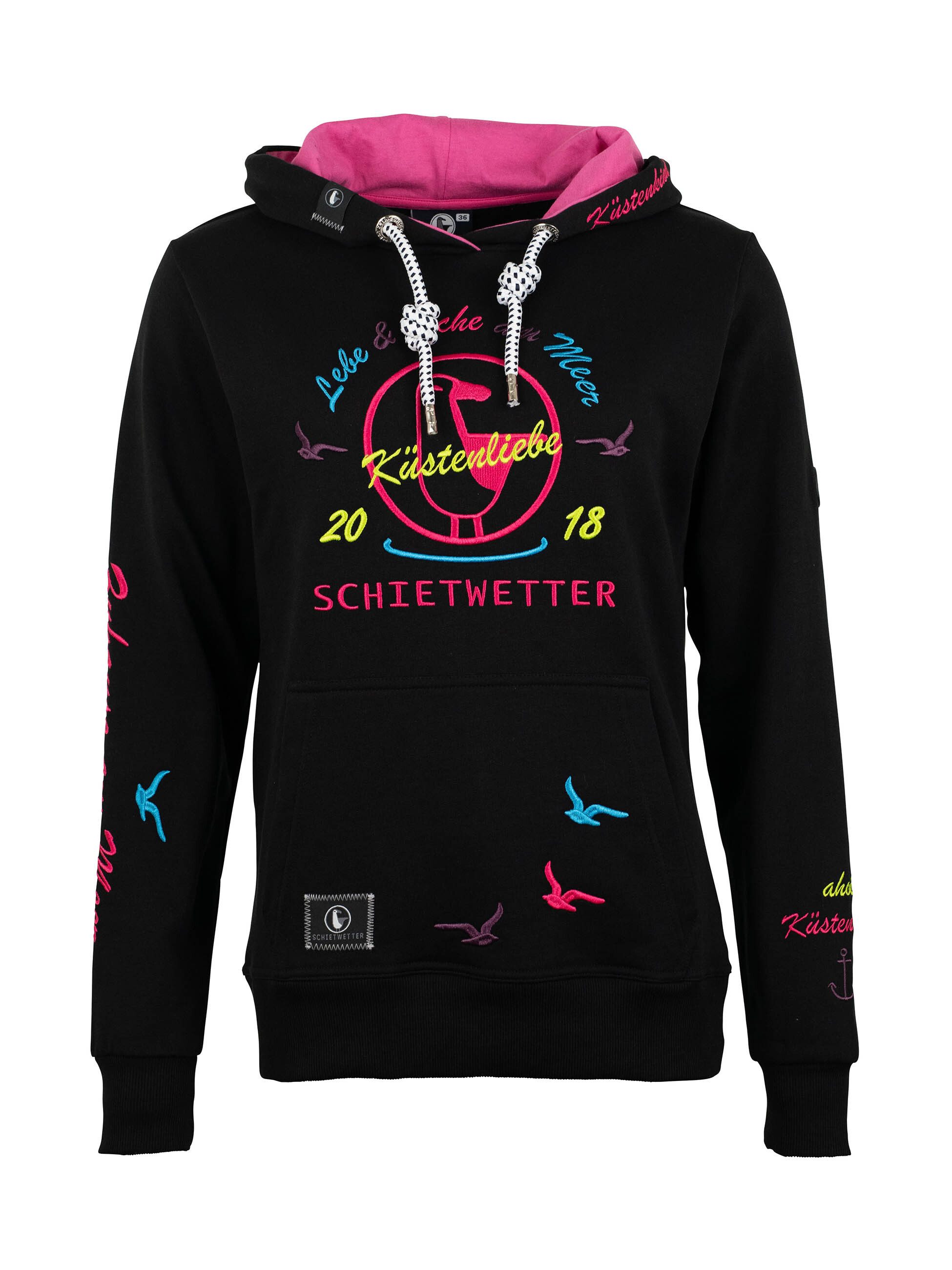 Schietwetter Kapuzenpullover Damen Hoodie Finja Flüstertüte günstig online kaufen