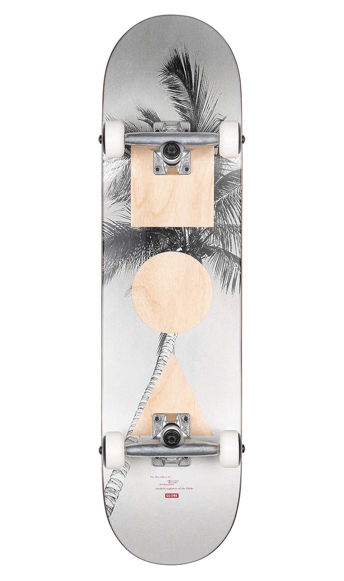 Globe Skateboard G1 Stack 8.0" (lone palm), Popsicle Shape