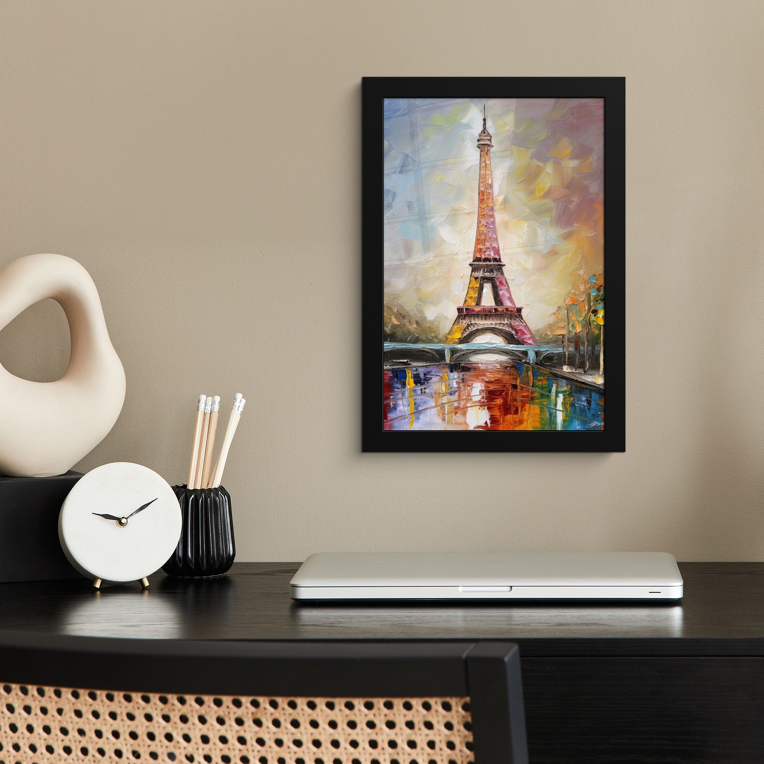 MuchoWow Poster Eiffelturm - Ölfarbenoptik - günstig online kaufen
