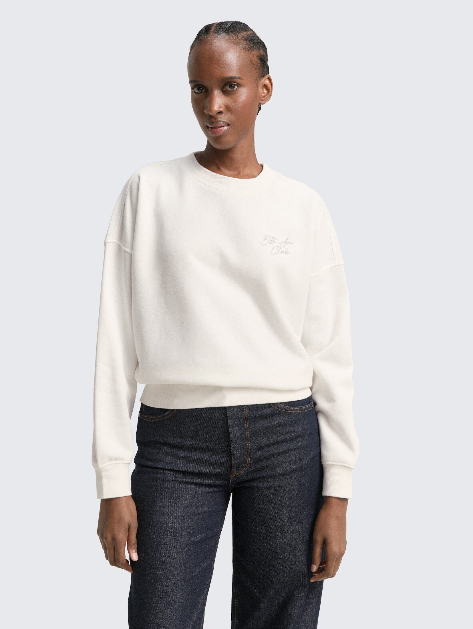 TOM TAILOR Denim Sweatshirt Strick & Sweatshirts Sweatshirt mit Glitzer-Sti günstig online kaufen