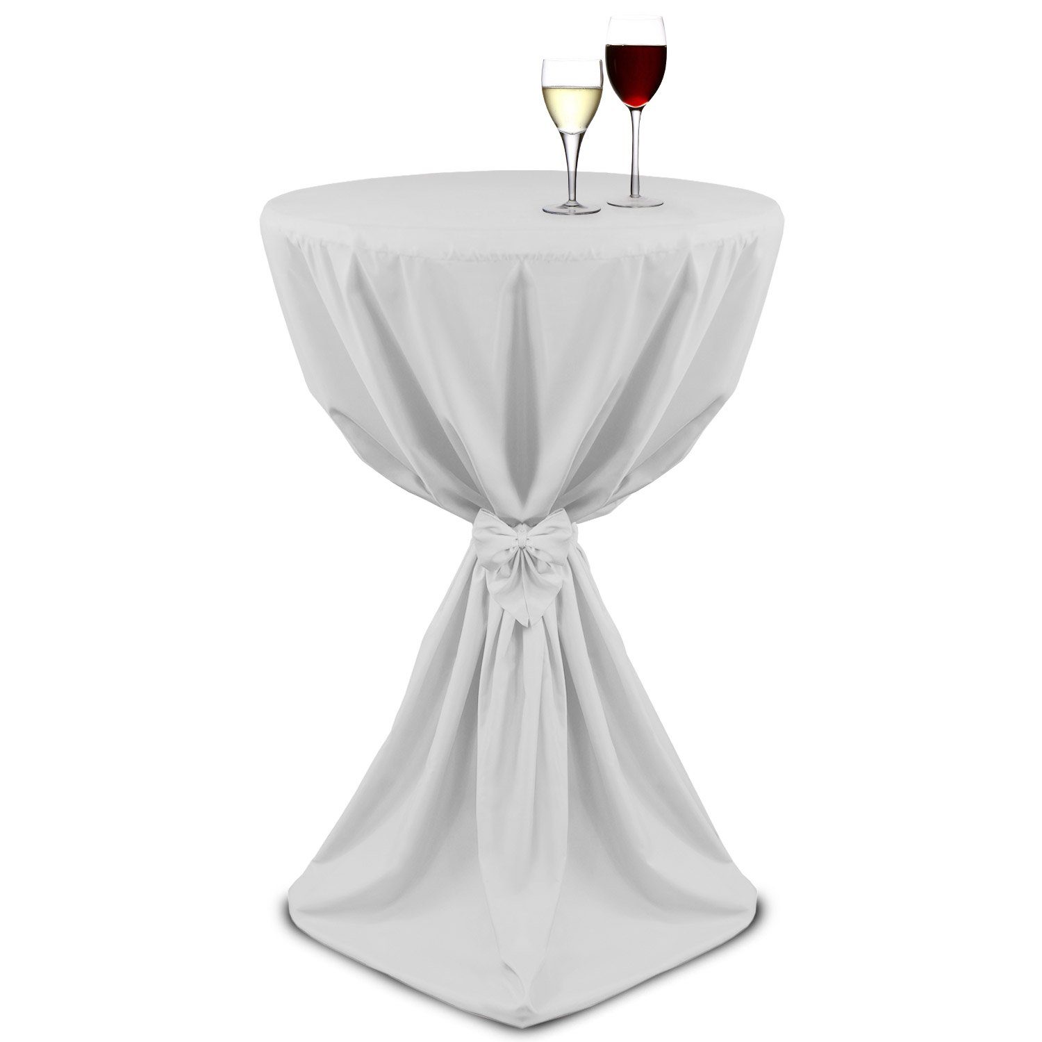 Beautissu Stehtischhusse, formgenäht, bis 130cm Tischhöhe, bei 40°C waschbar