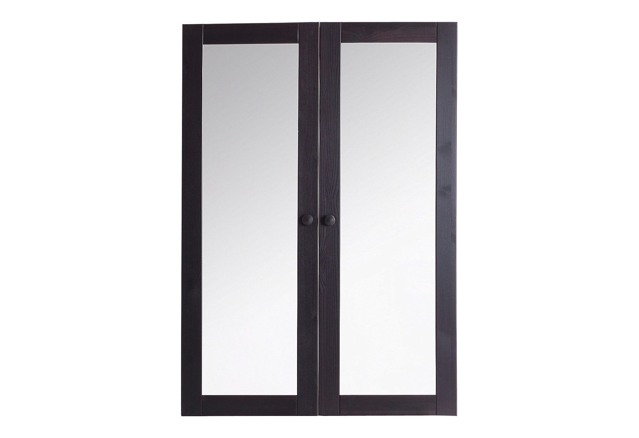 Home affaire Schranktür Bergen, Glastüren, im 2-teiligen Set, Rahmen aus massivem Kiefernholz