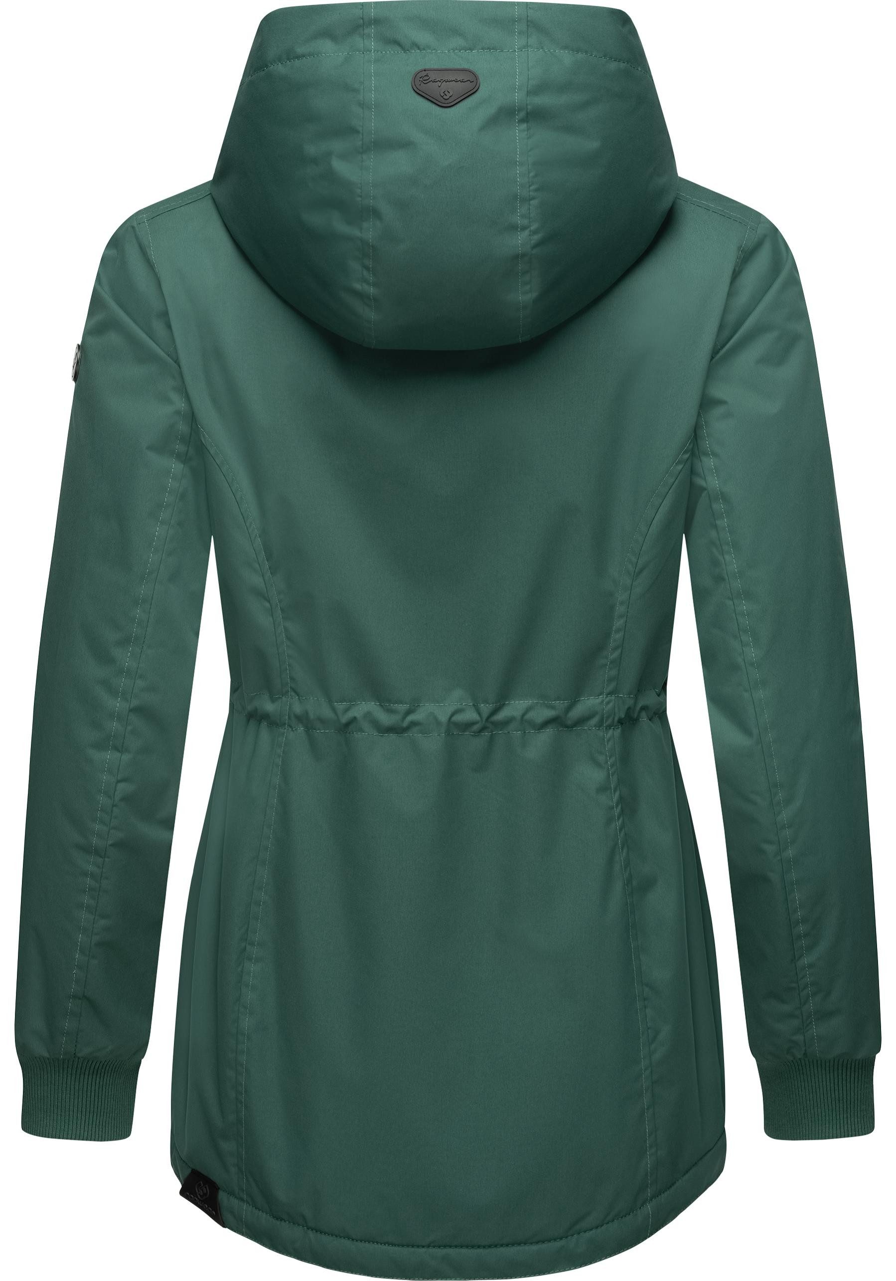 Ragwear Winterjacke Dowey Warm (1-St) Wasserdichte weiche Damen Jacke für den Winter