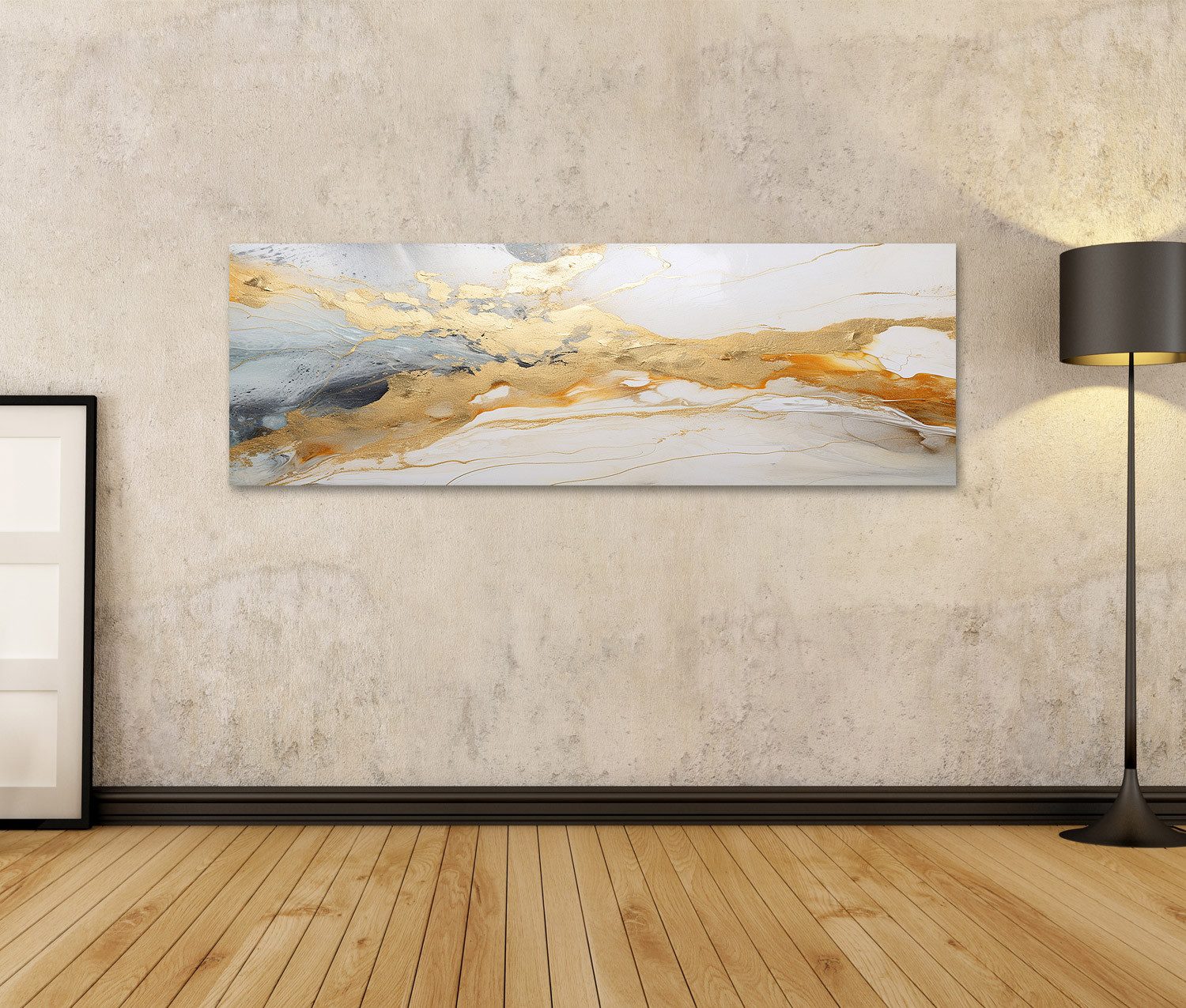 islandburner Leinwandbild Gold Marmor Abstrakt Ai Natürlichen Granit Boden günstig online kaufen