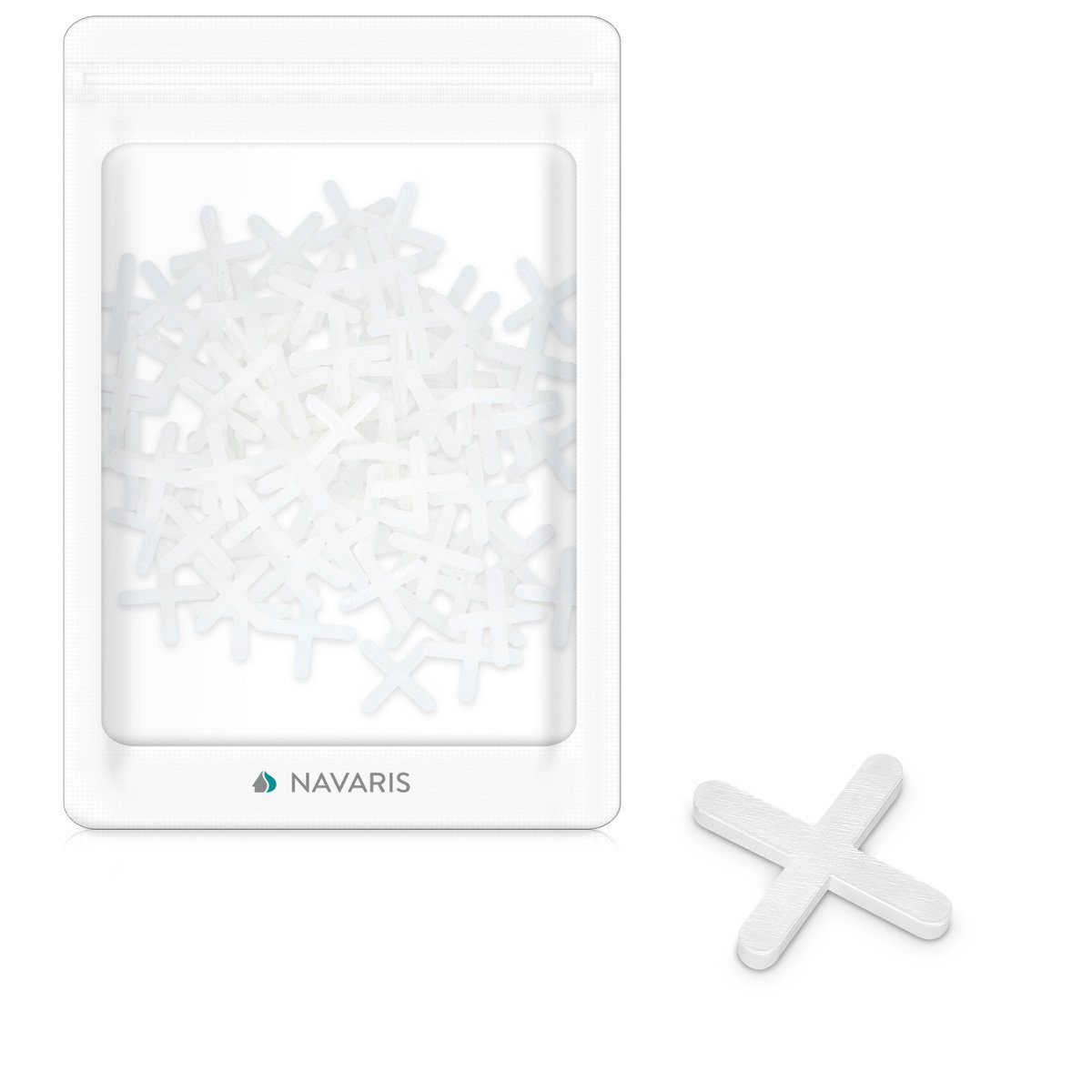 Boden-Reparaturset 100 Einweg Fugenkreuze aus Kunststoff - für Bodenplatten - 3mm x 3cm