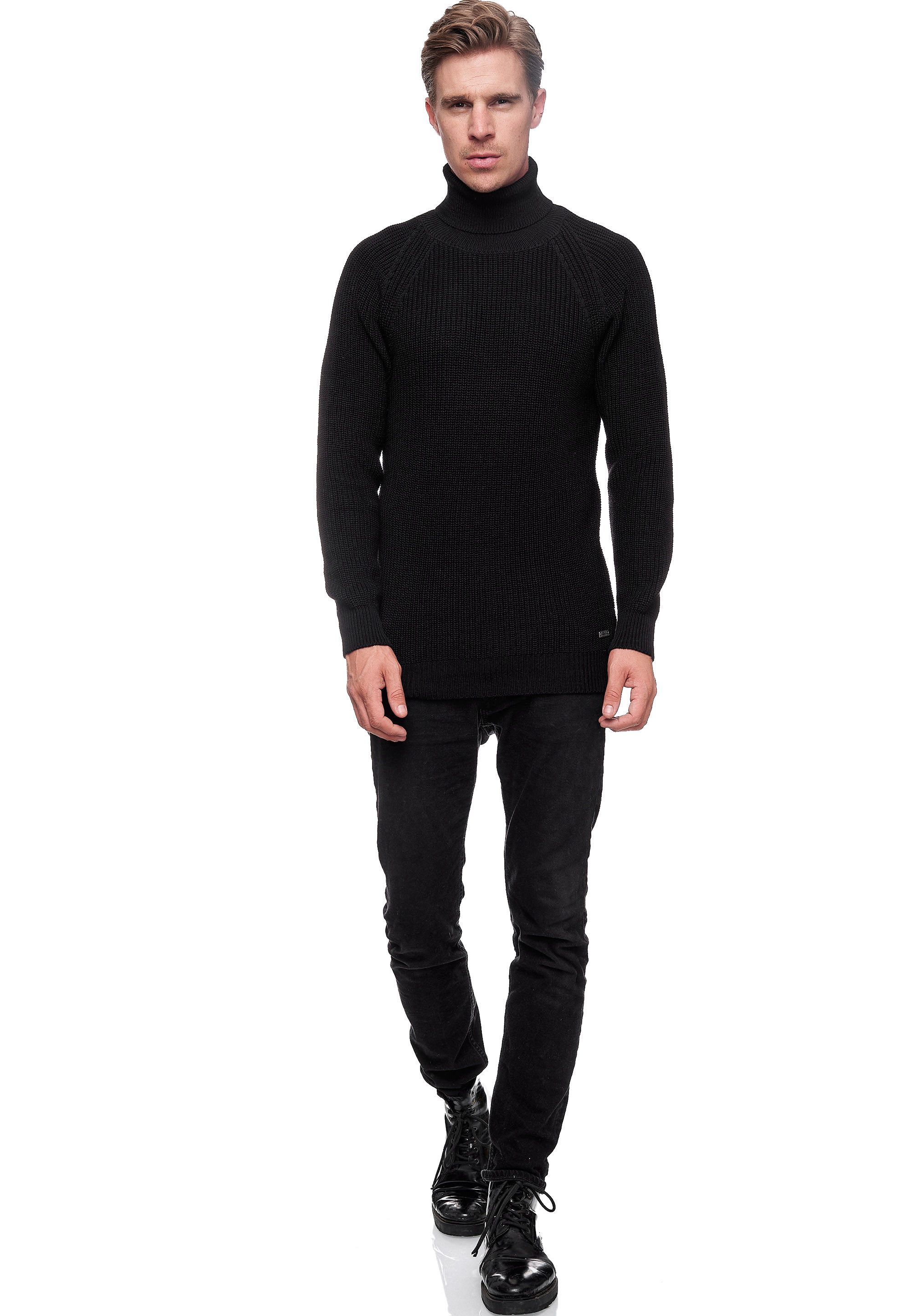 Rusty Neal Rollkragenpullover mit kuscheligem Rollkragen