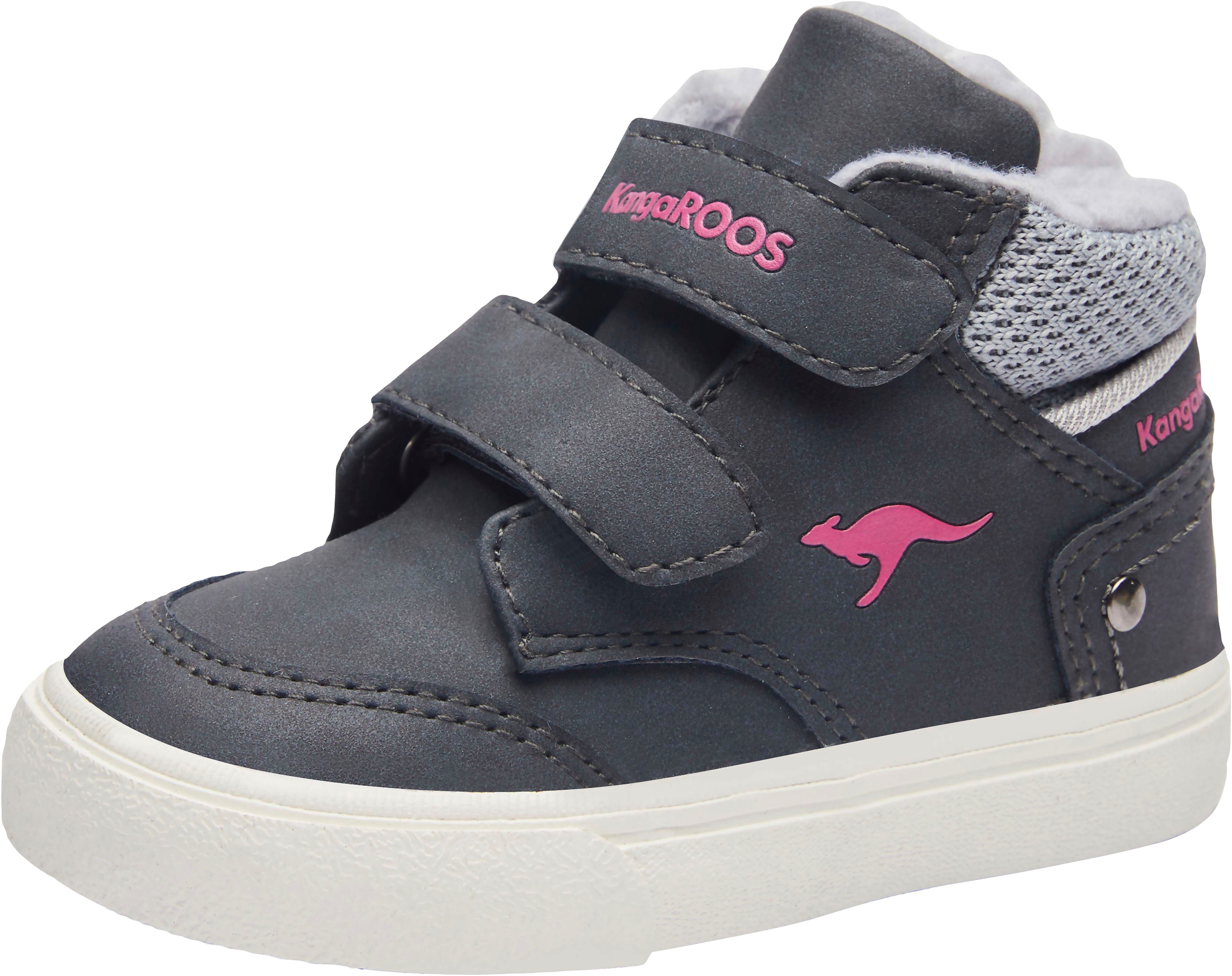 KangaROOS KaVu Primo V Sneaker mit Klettverschluss blau-pink