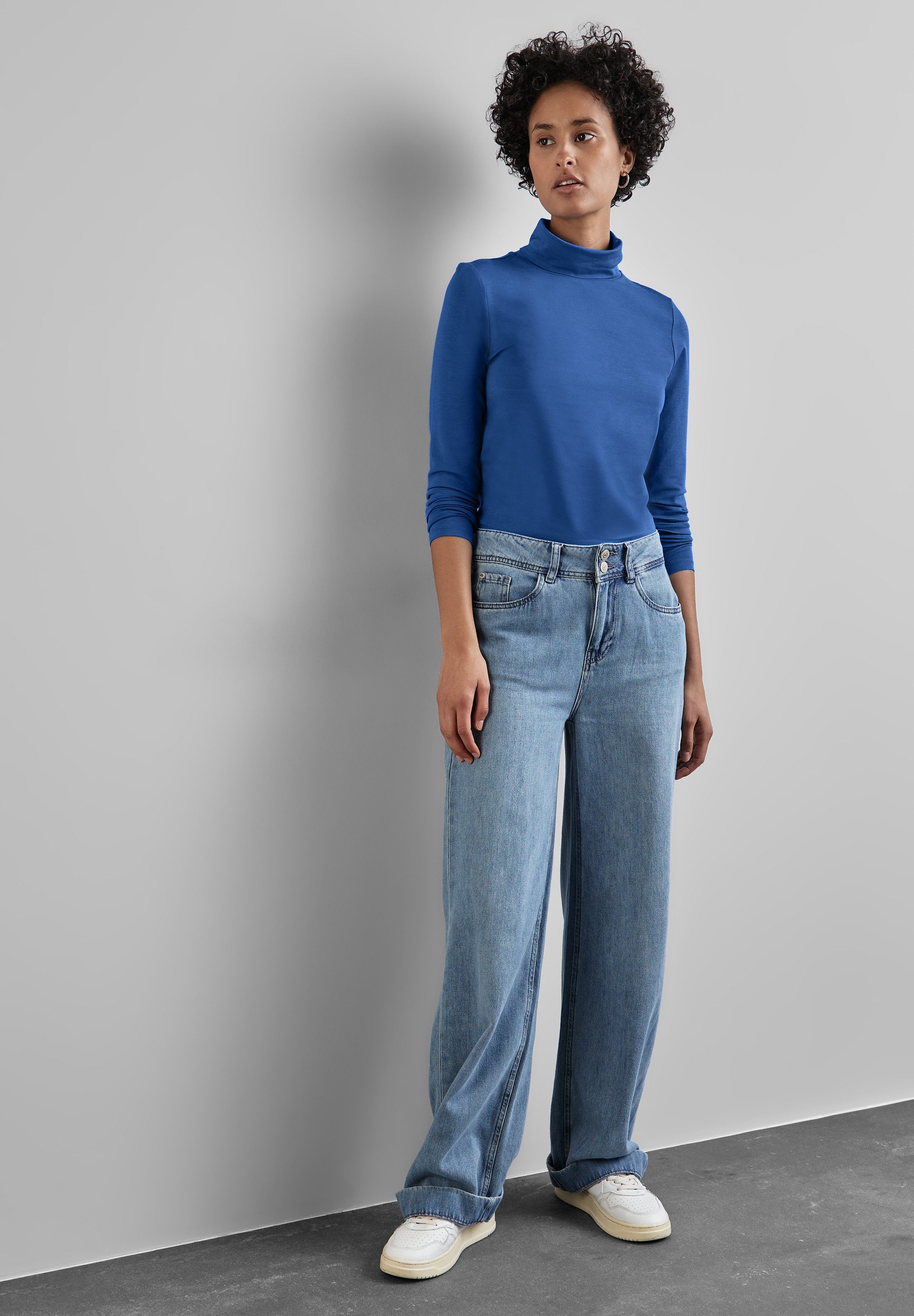 STREET ONE Langarmshirt im soften Baumwoll-Mix