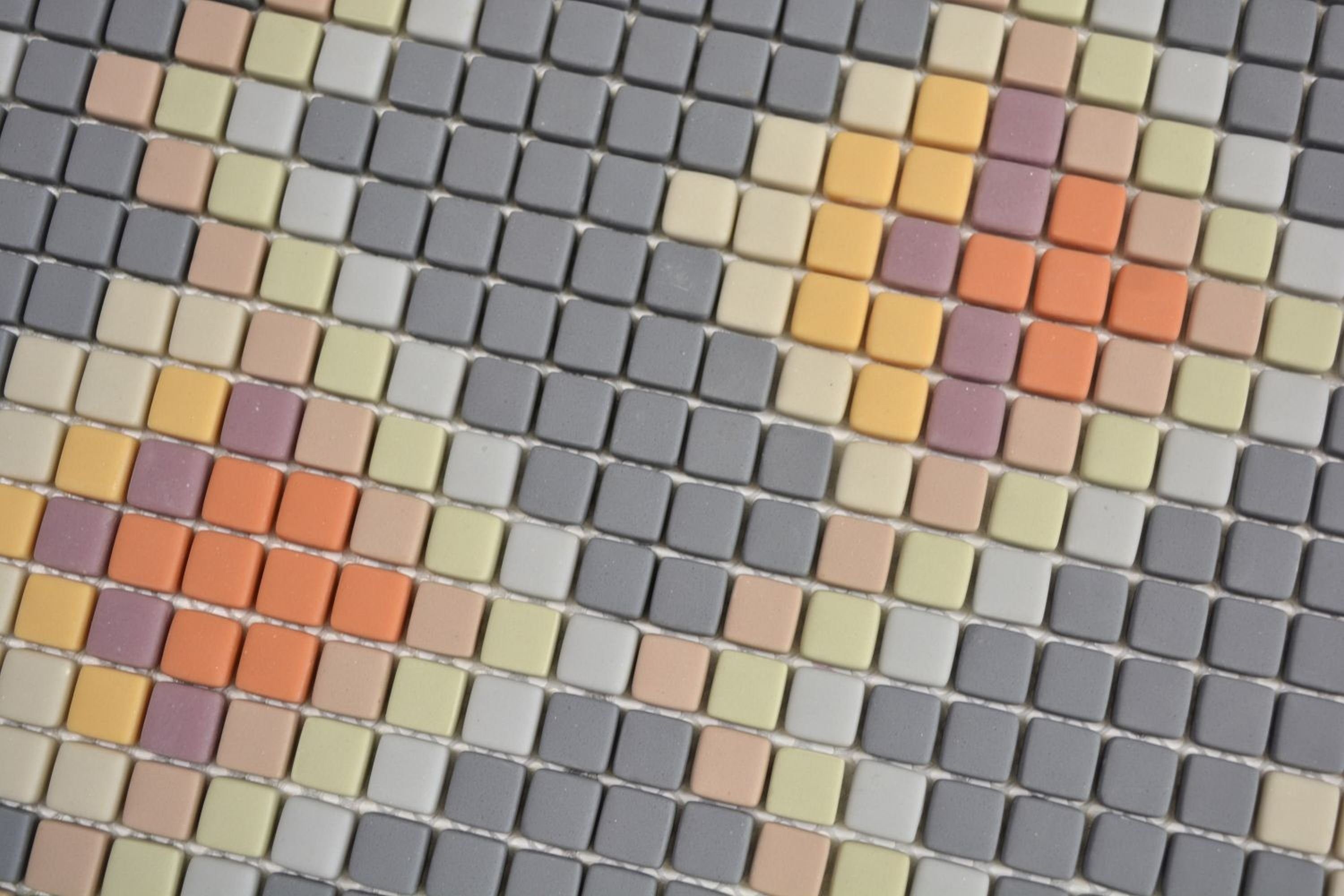 Thumbnail - Mosani Mosaikfliesen Glasmosaik Dekor helllgrau matt Wand Fliesenspiegel Küche Bad