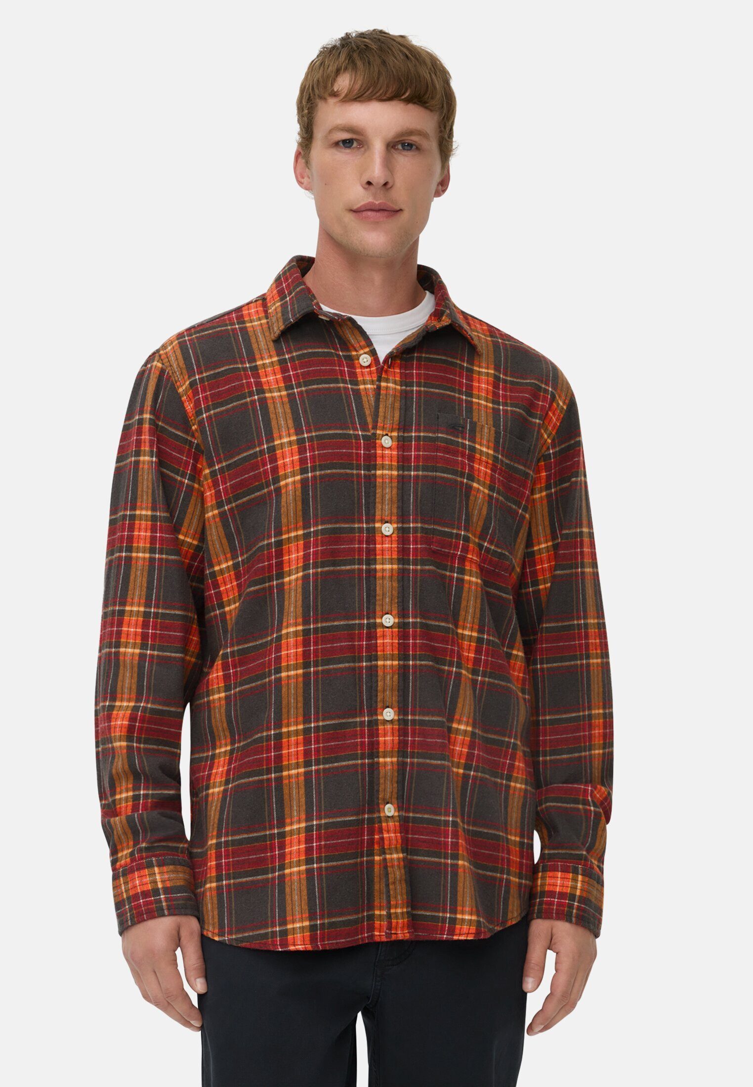 camel active Flanellhemd fleXXXactive® Langarmhemd aus leichtem Flanell Ken günstig online kaufen