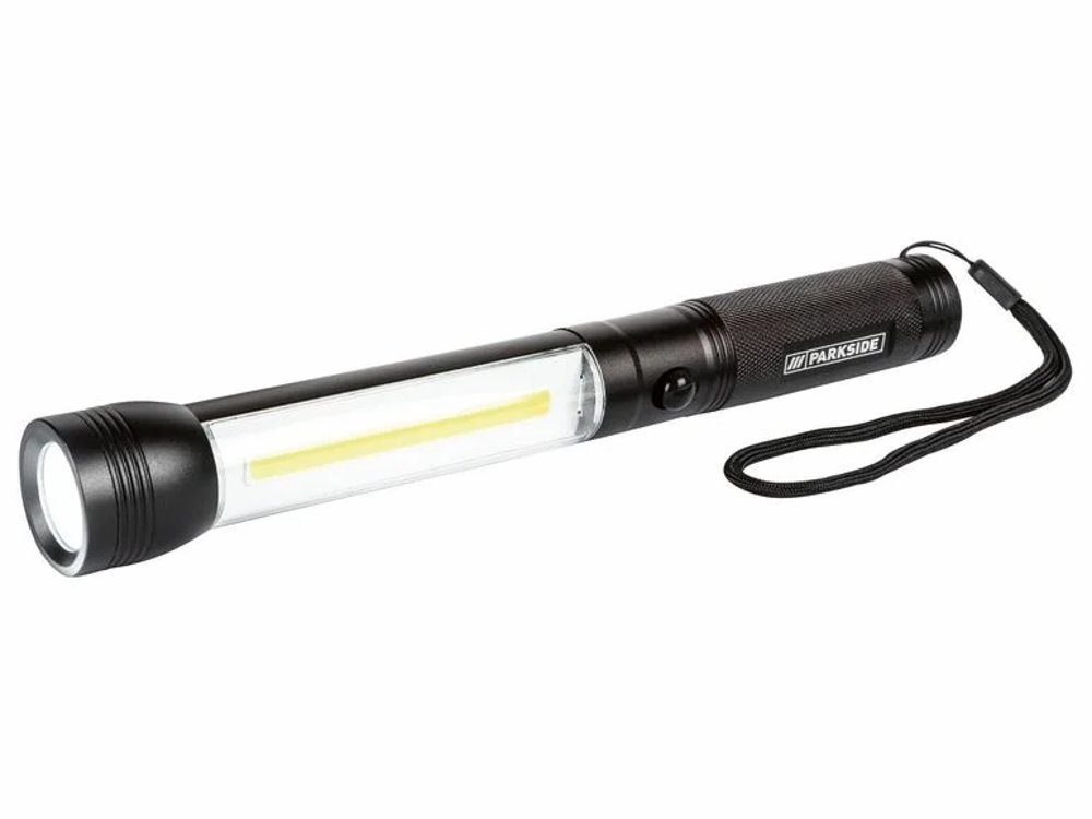 Parkside LED Taschenlampe Werkstattleuchte, mit Seiten-/ Frontlicht LED Akku betrieb 3,6 V