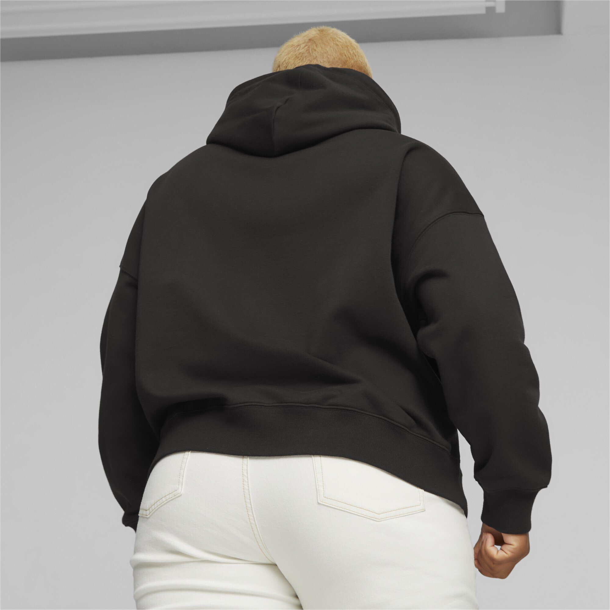 Hoodie CLASSICS Black Damen PUMA Sweatshirt Oversized