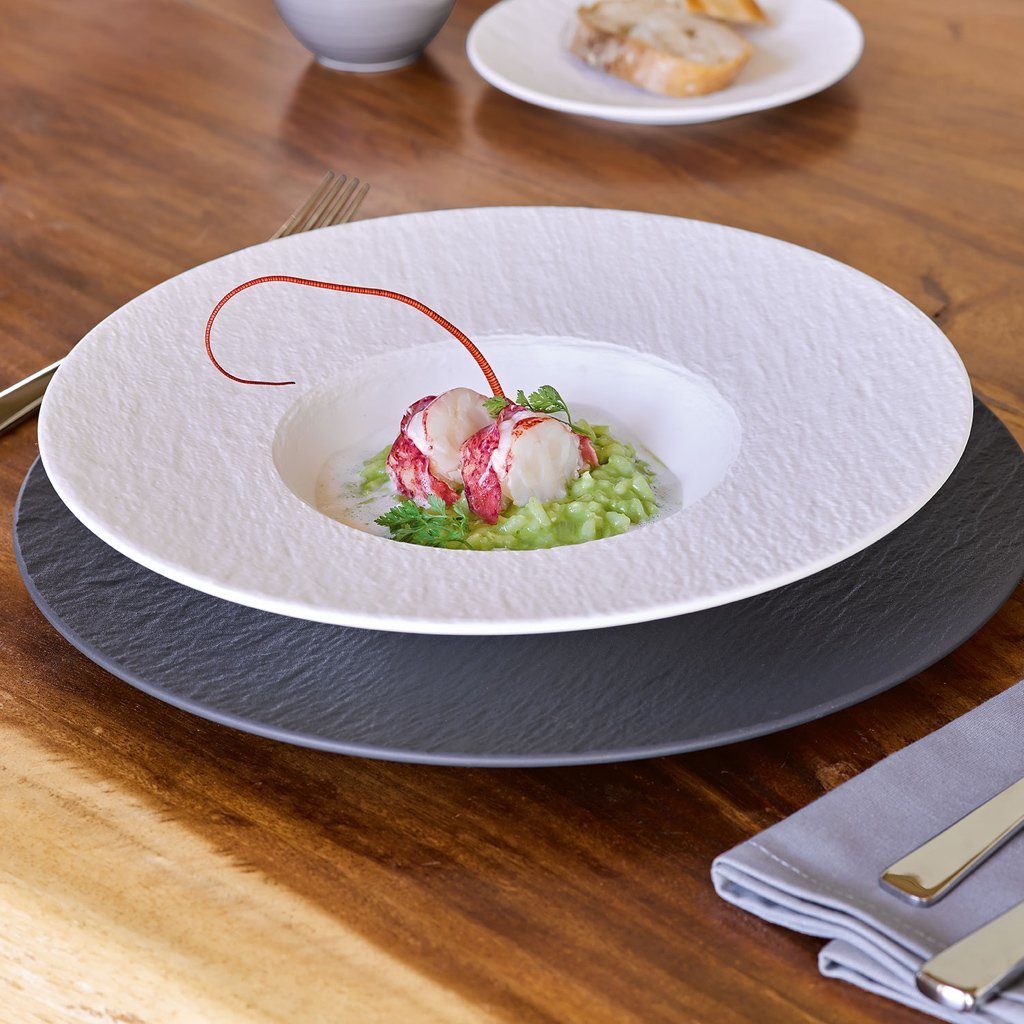 Villeroy & Boch Pastateller Manufacture Pastateller, (1 St), Premium Porcelain, mikrow.- & spülm.sicher, Made in Germany