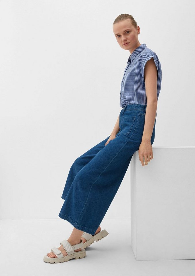 s.Oliver 5-Pocket-Jeans Jeans-Culotte Suri / Regular Fit / High Rise / Wide  Leg Waschung