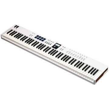Arturia Masterkeyboard (Masterkeyboards, MIDI-Keyboard 88), KeyLab Essential 88 Mk3 White - Master Keyboard