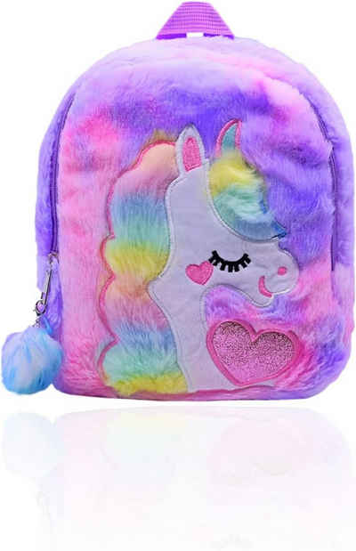 Wiztex Mini Bag Wiztex Einhorn Rucksack - Double Shoulder Kindergartenrucksack Mädchen