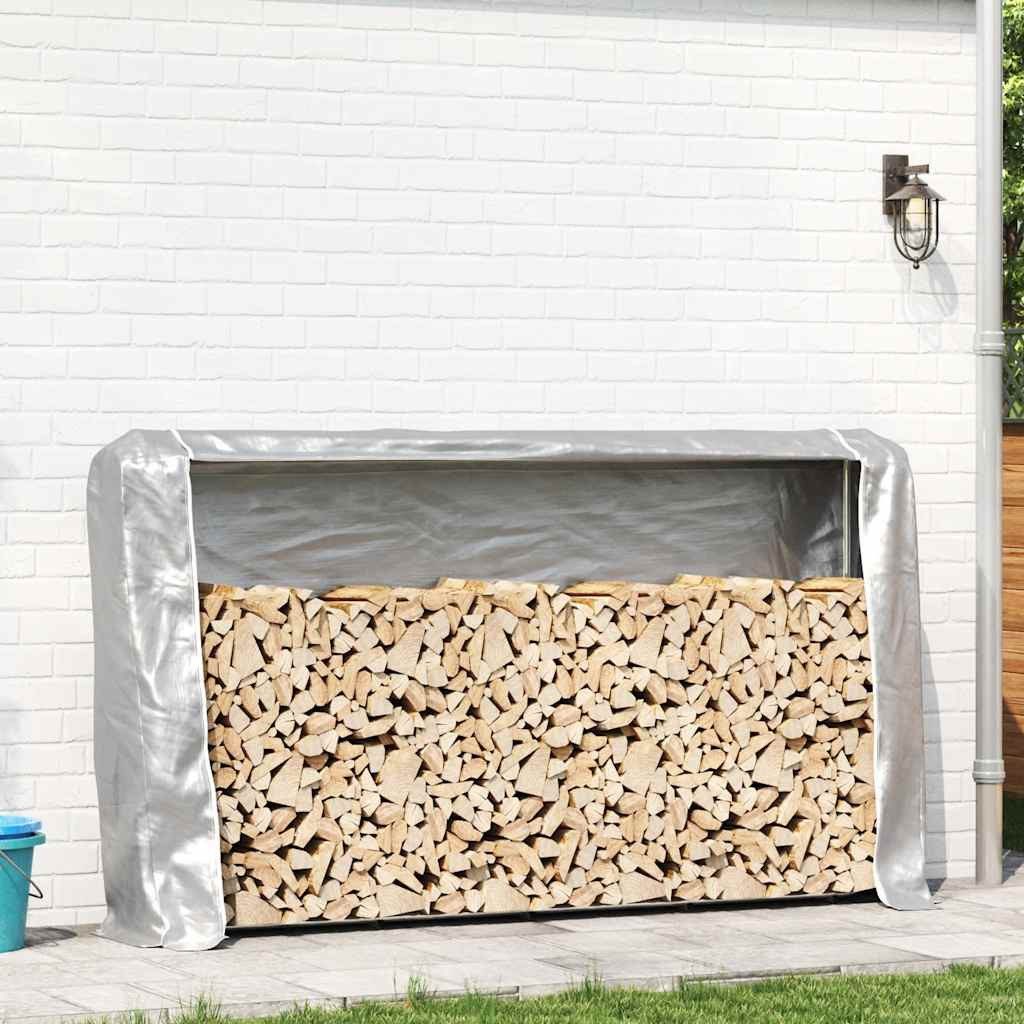vidaXL Kaminholzregal Brennholzregal mit Regenschutz 250x25x150 günstig online kaufen