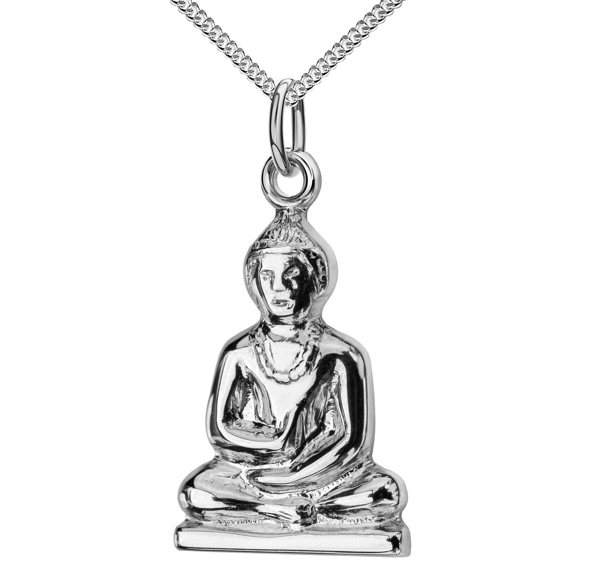 Kette mit Anhänger Buddha Anhänger Silber